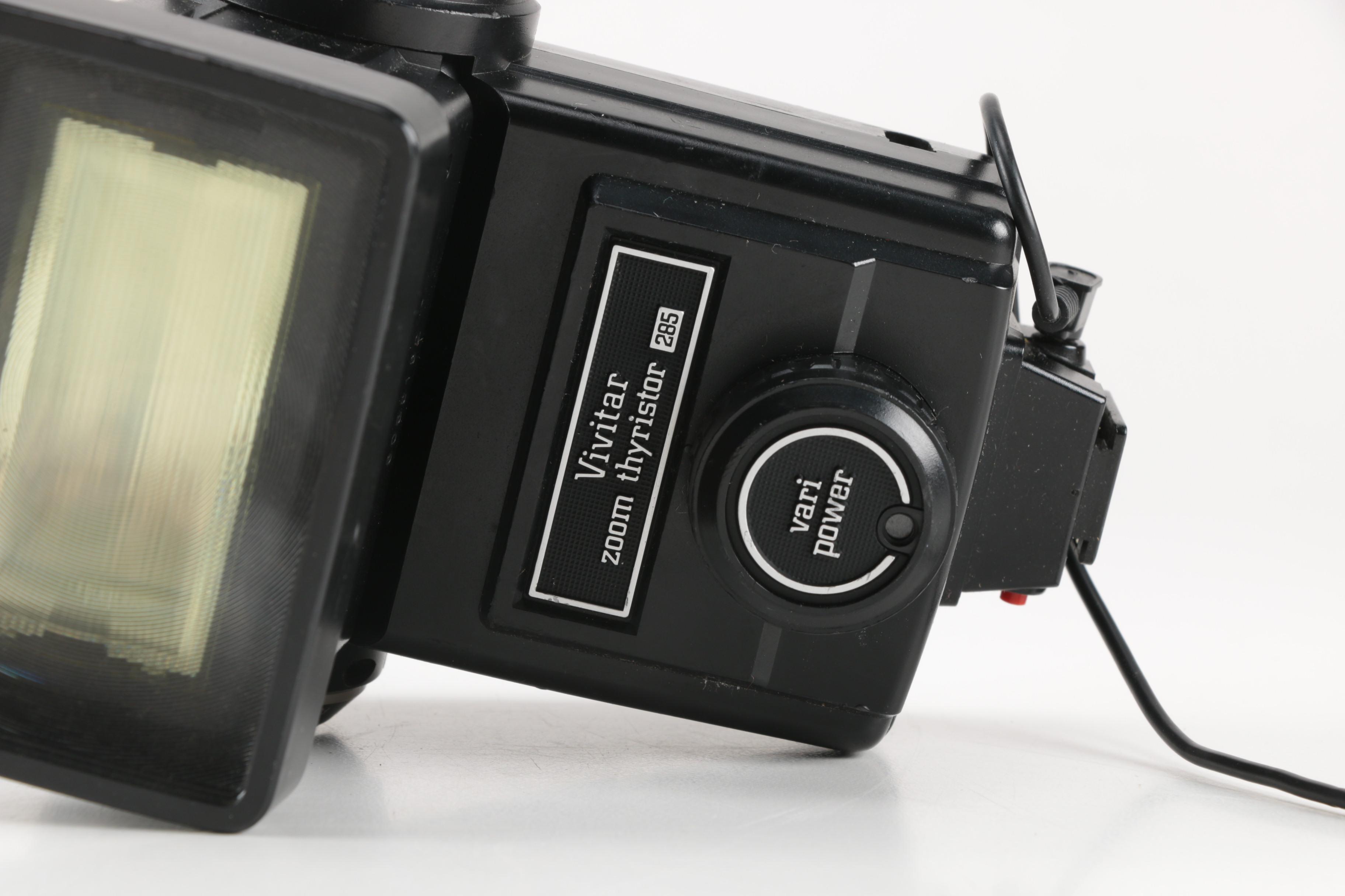 Minolta and Heiland Pentax Film Cameras with Accessories