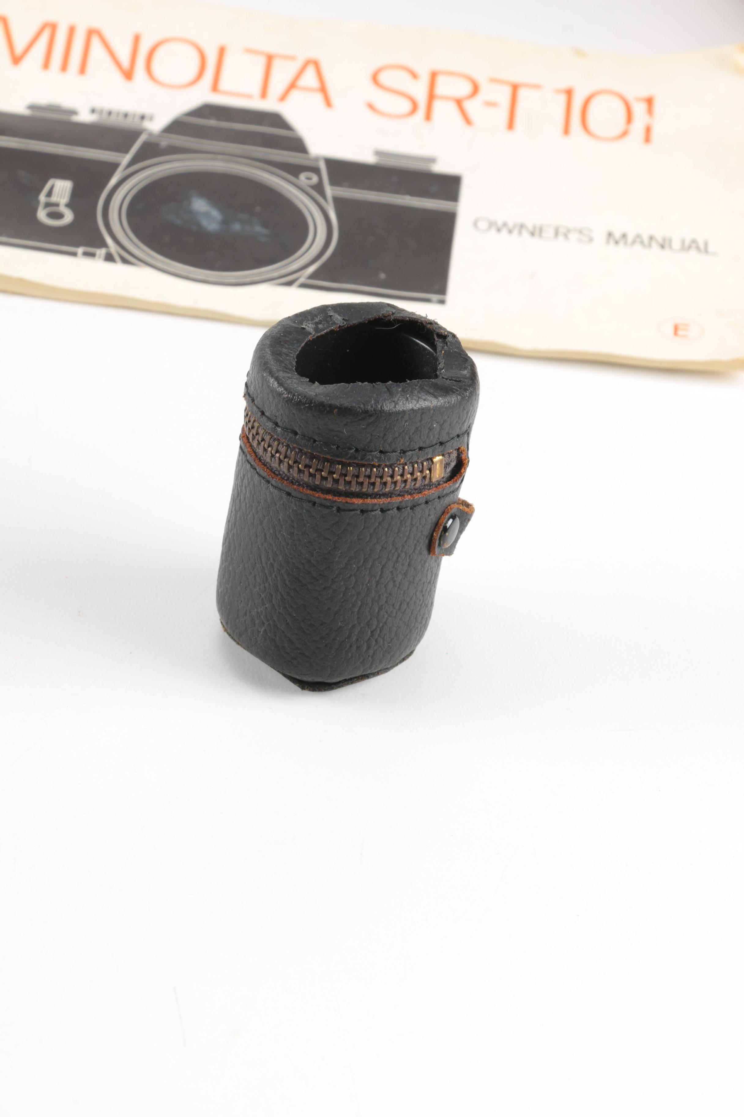 Minolta and Heiland Pentax Film Cameras with Accessories