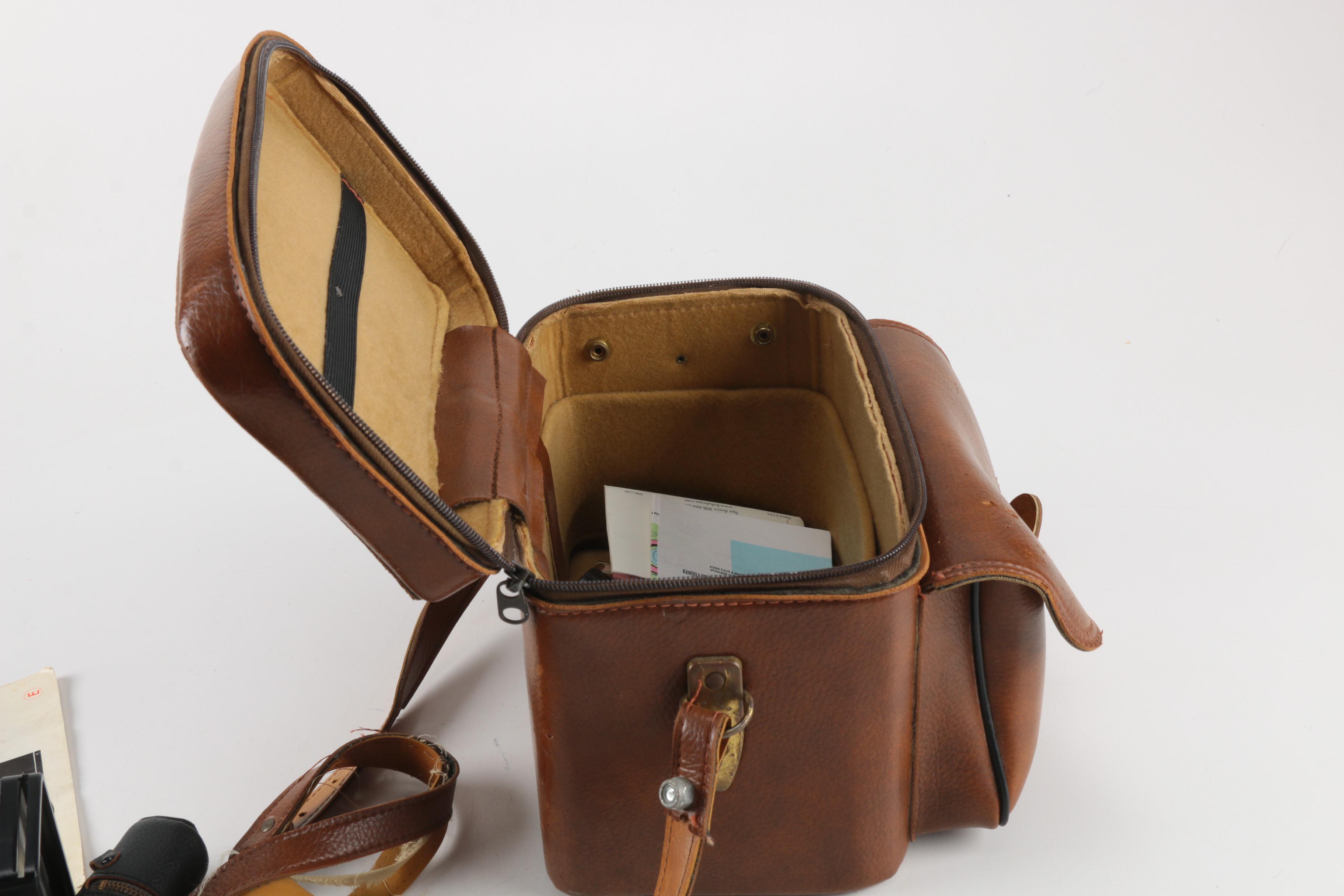 Minolta and Heiland Pentax Film Cameras with Accessories