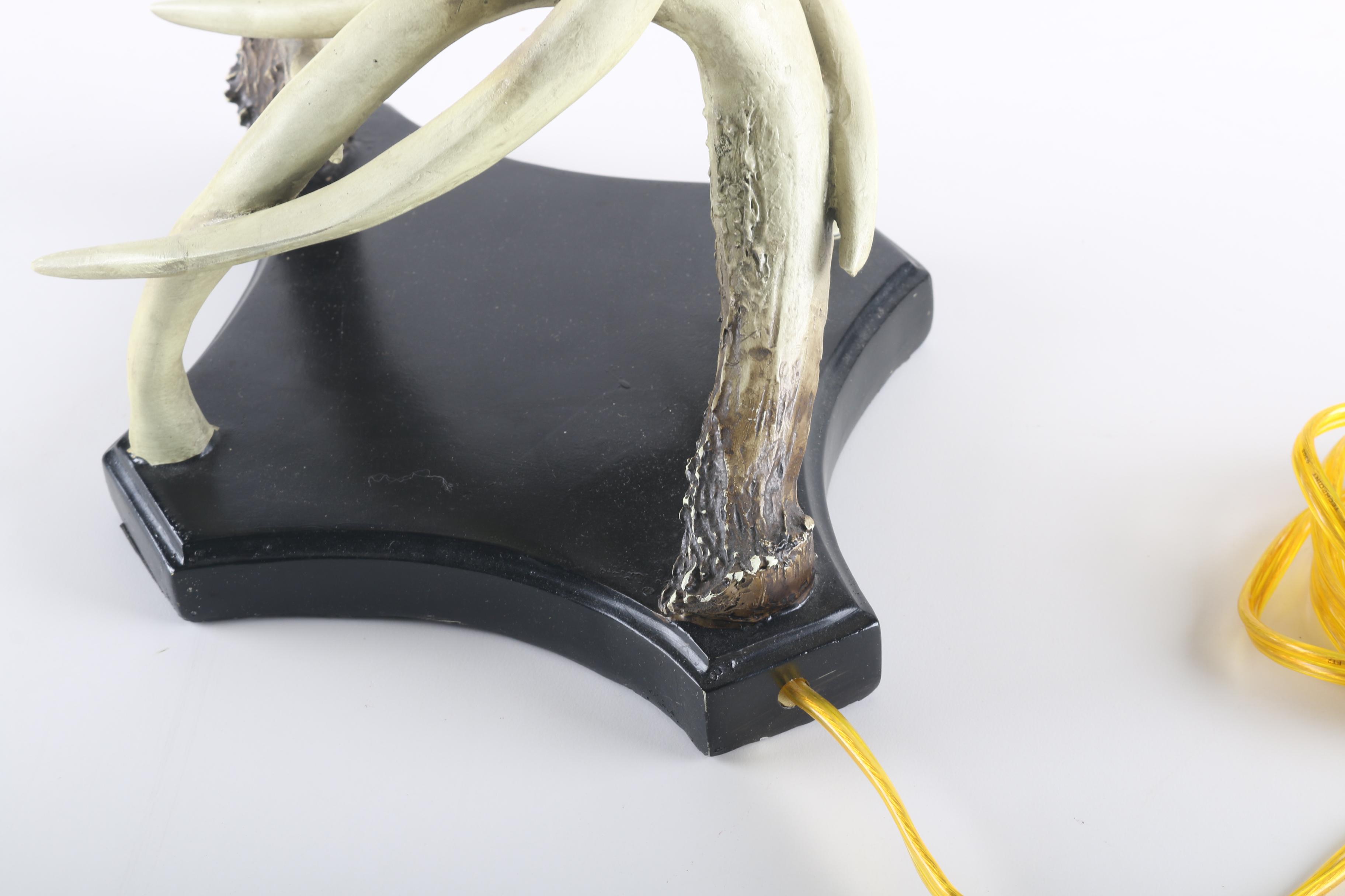 Faux Antler Table Lamp