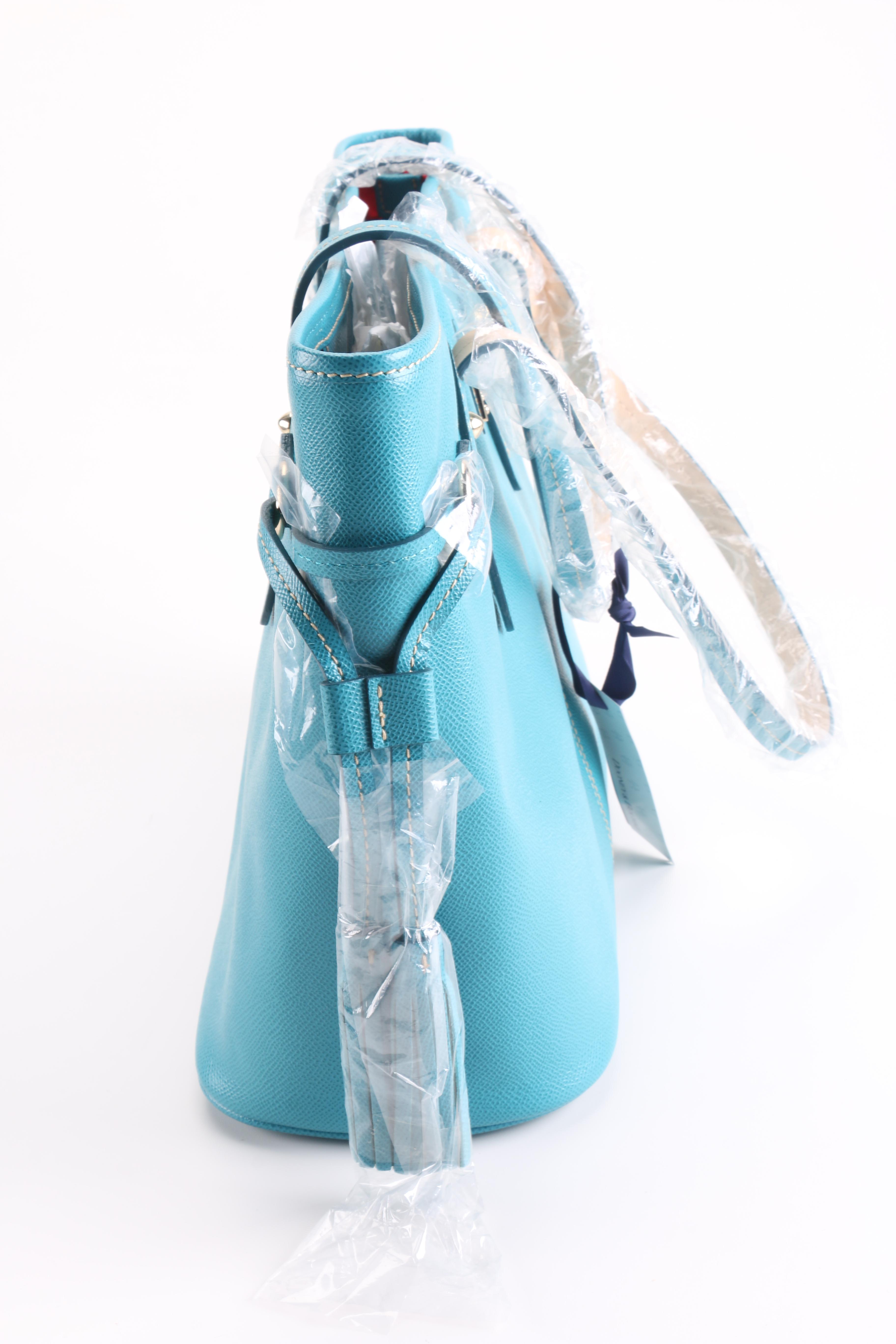 Dooney & Bourke Turquoise Leather Handbag