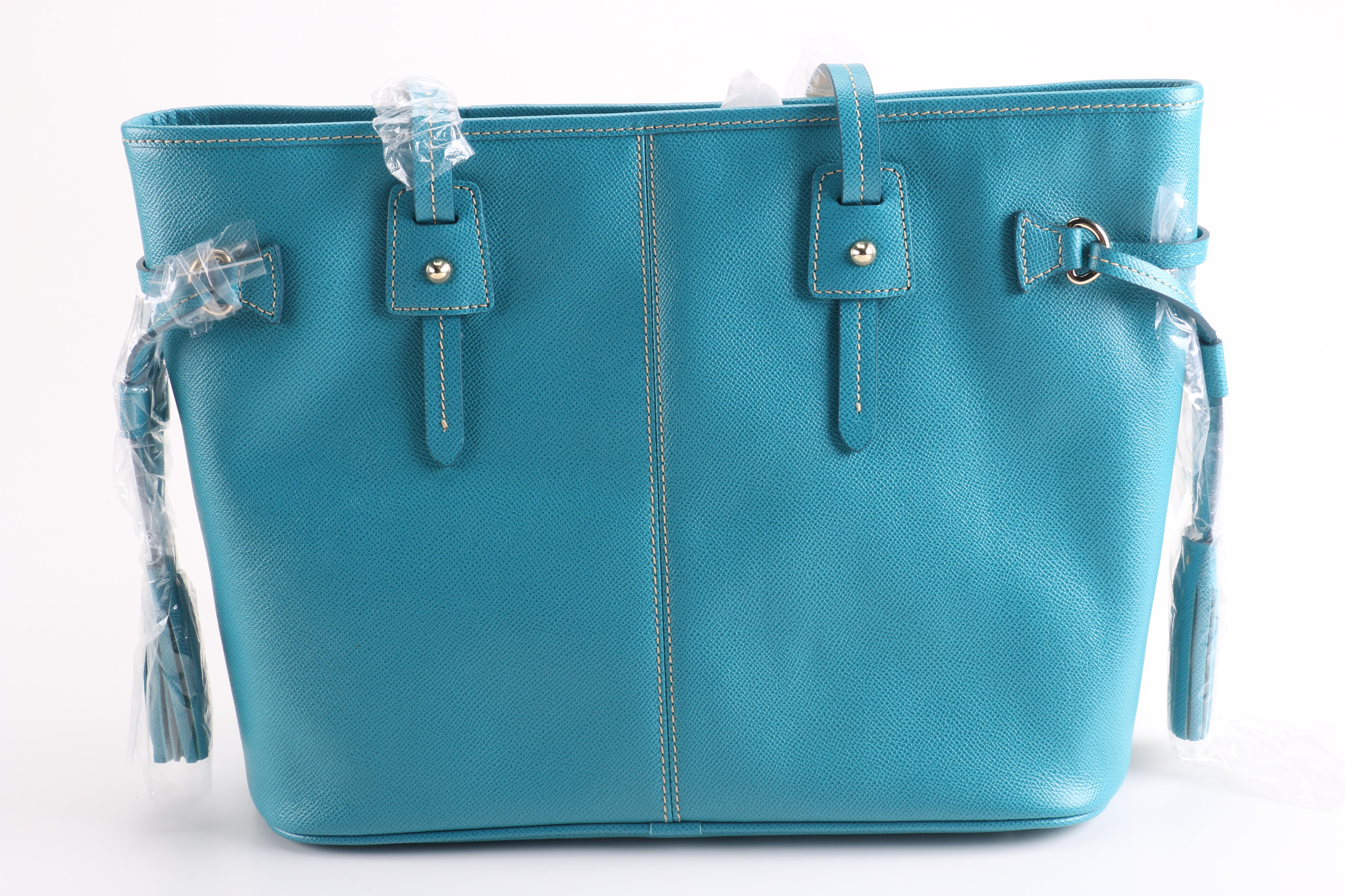 Dooney & Bourke Turquoise Leather Handbag