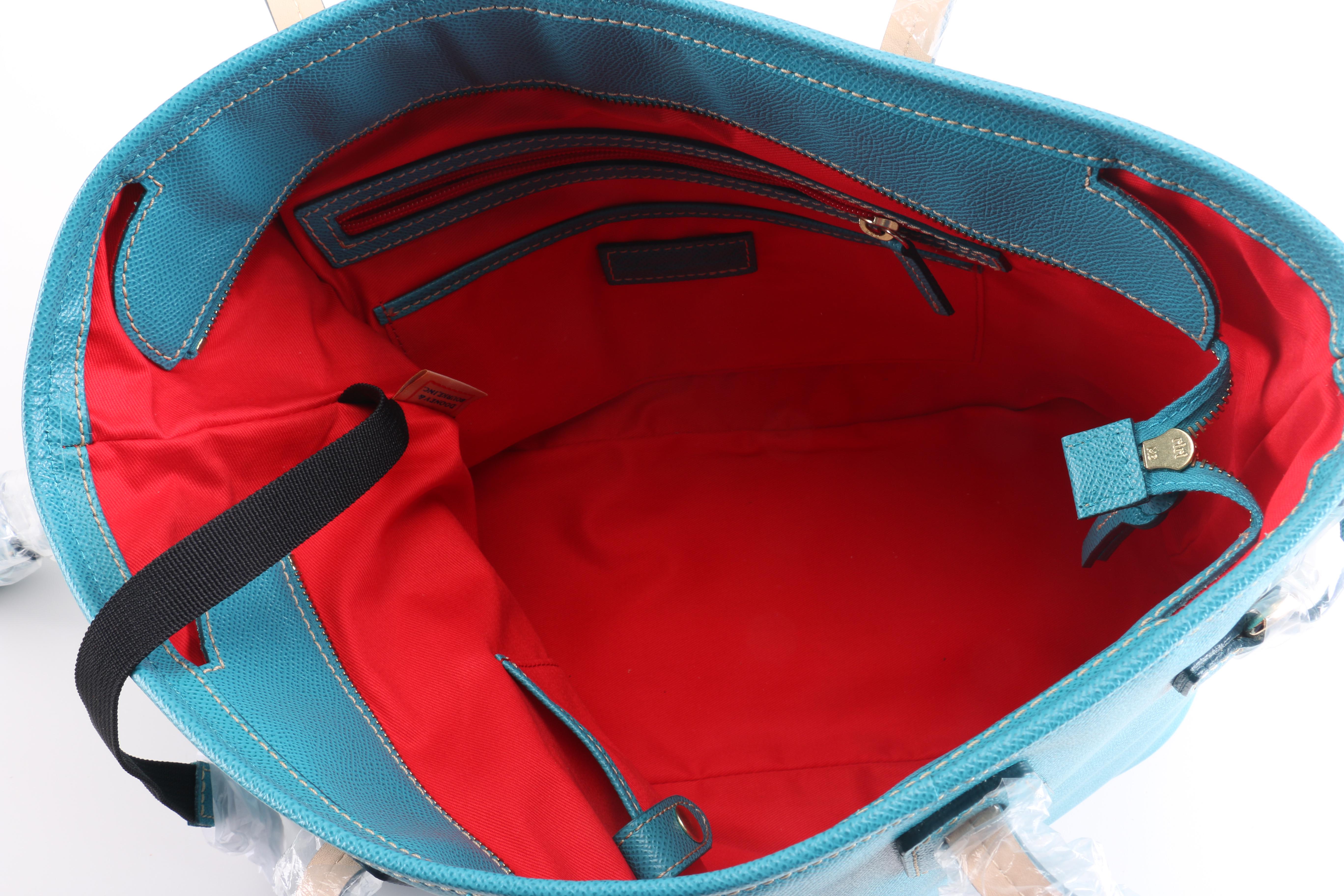 Dooney & Bourke Turquoise Leather Handbag