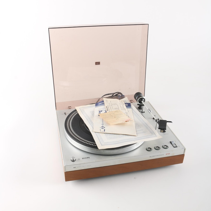Philips "Electronic 312" Two-Speed Turntable