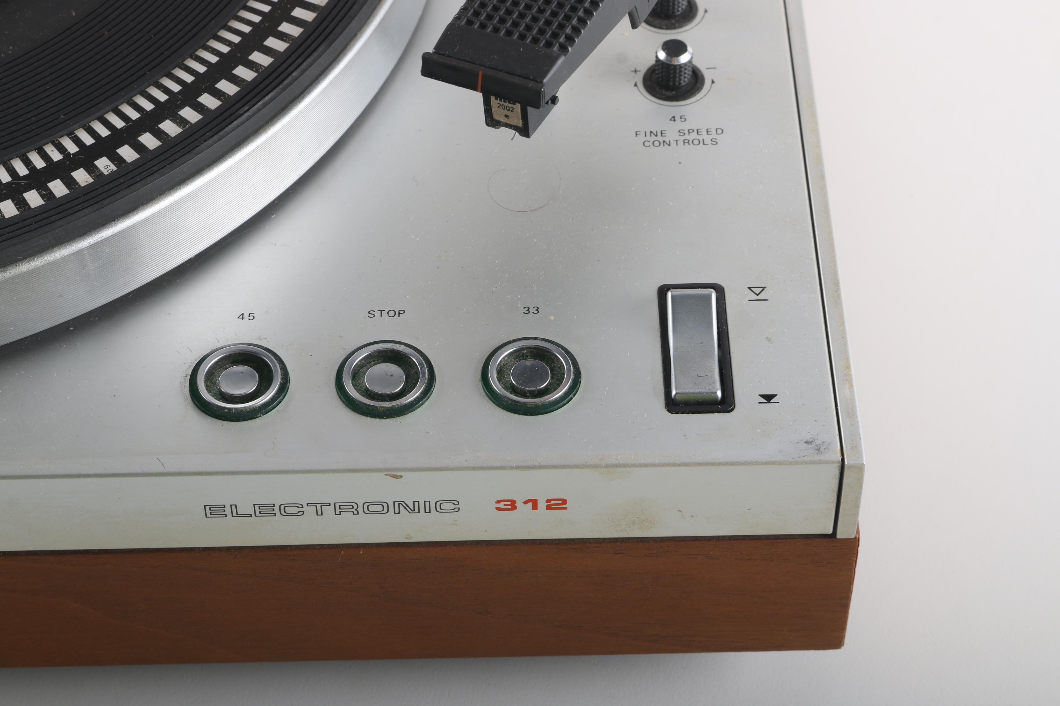 Philips "Electronic 312" Two-Speed Turntable
