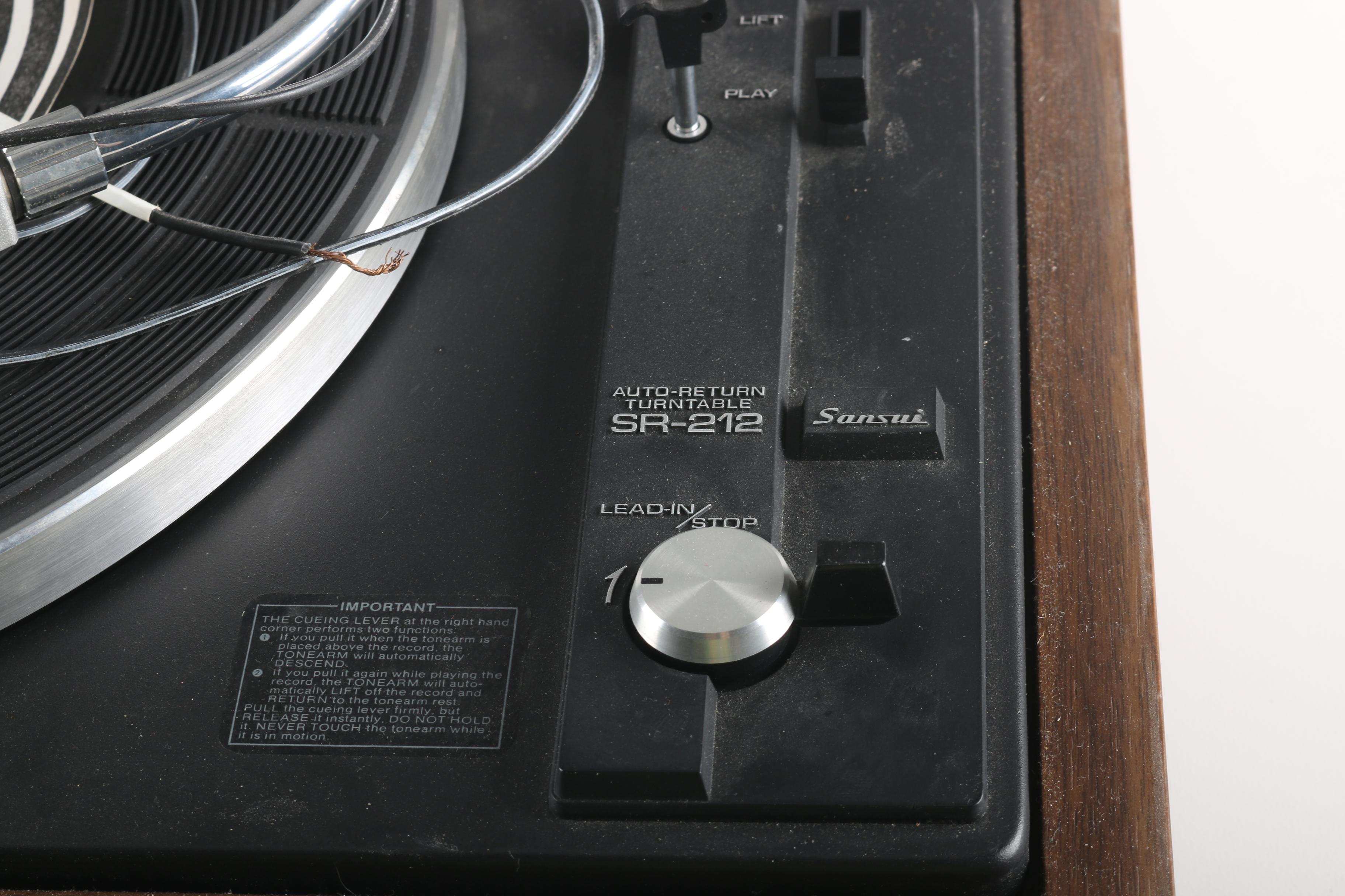 Sansui Auto-Return Turntable