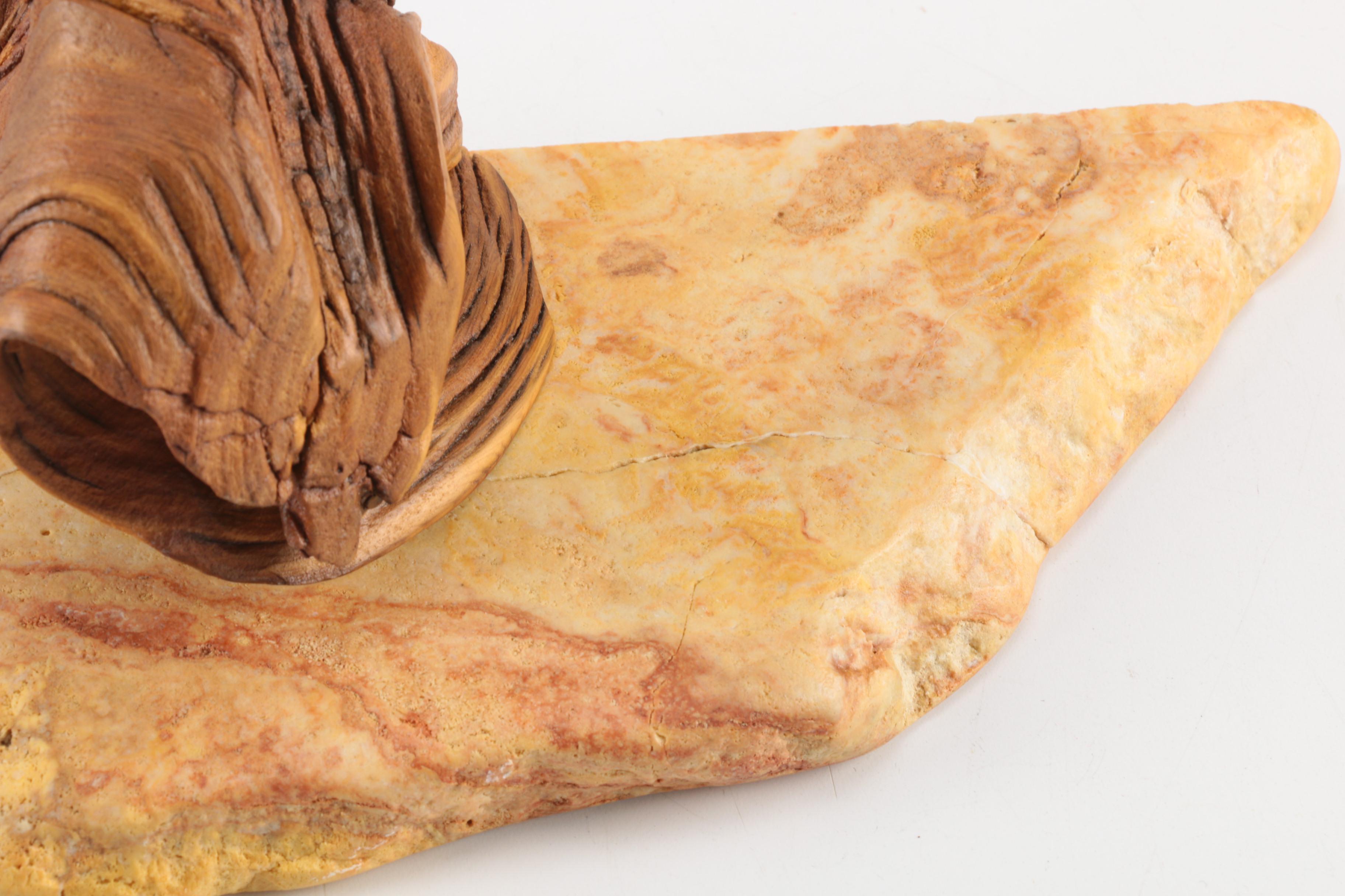 Decor Items Including Metal Flowers