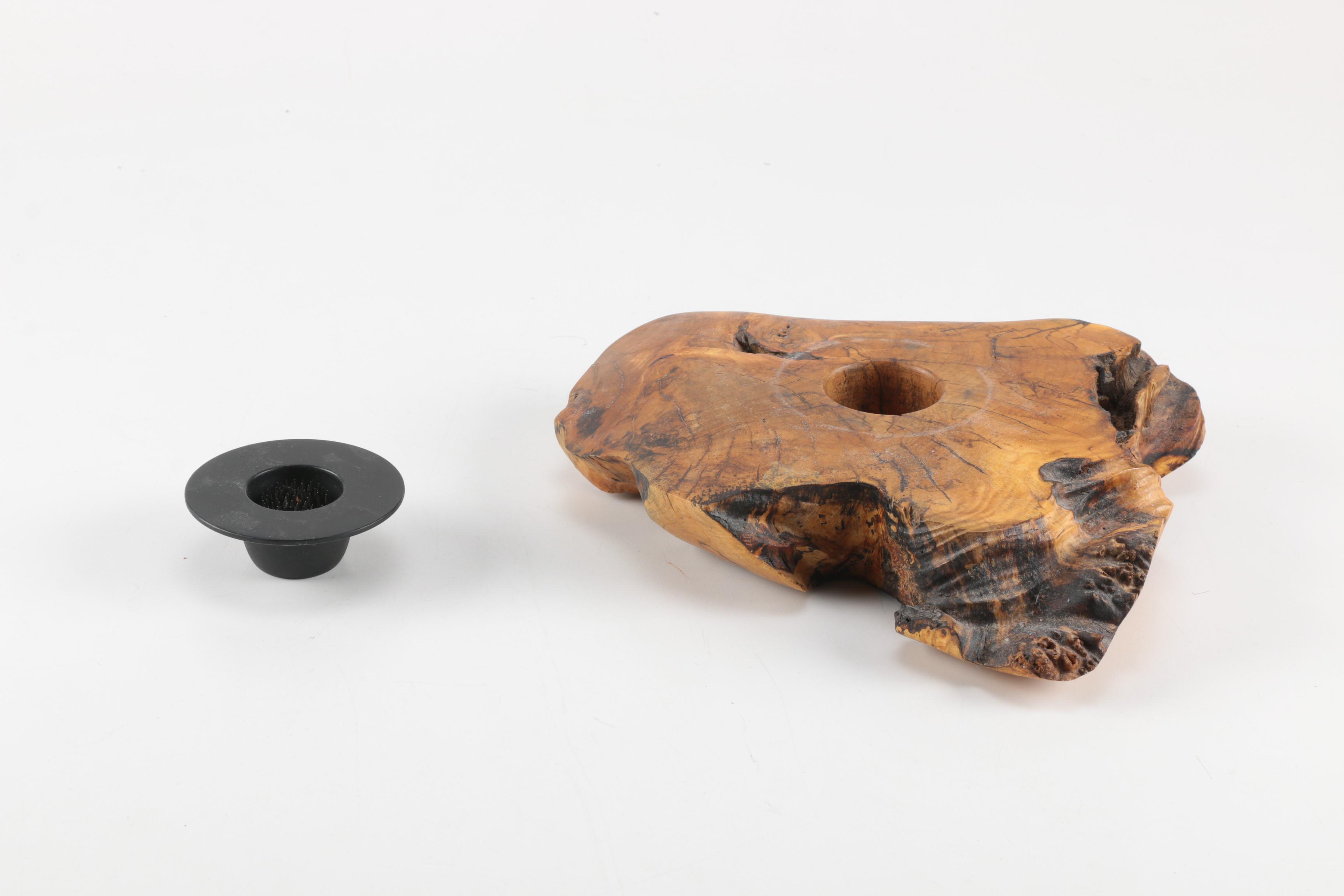 Decor Items Including Metal Flowers