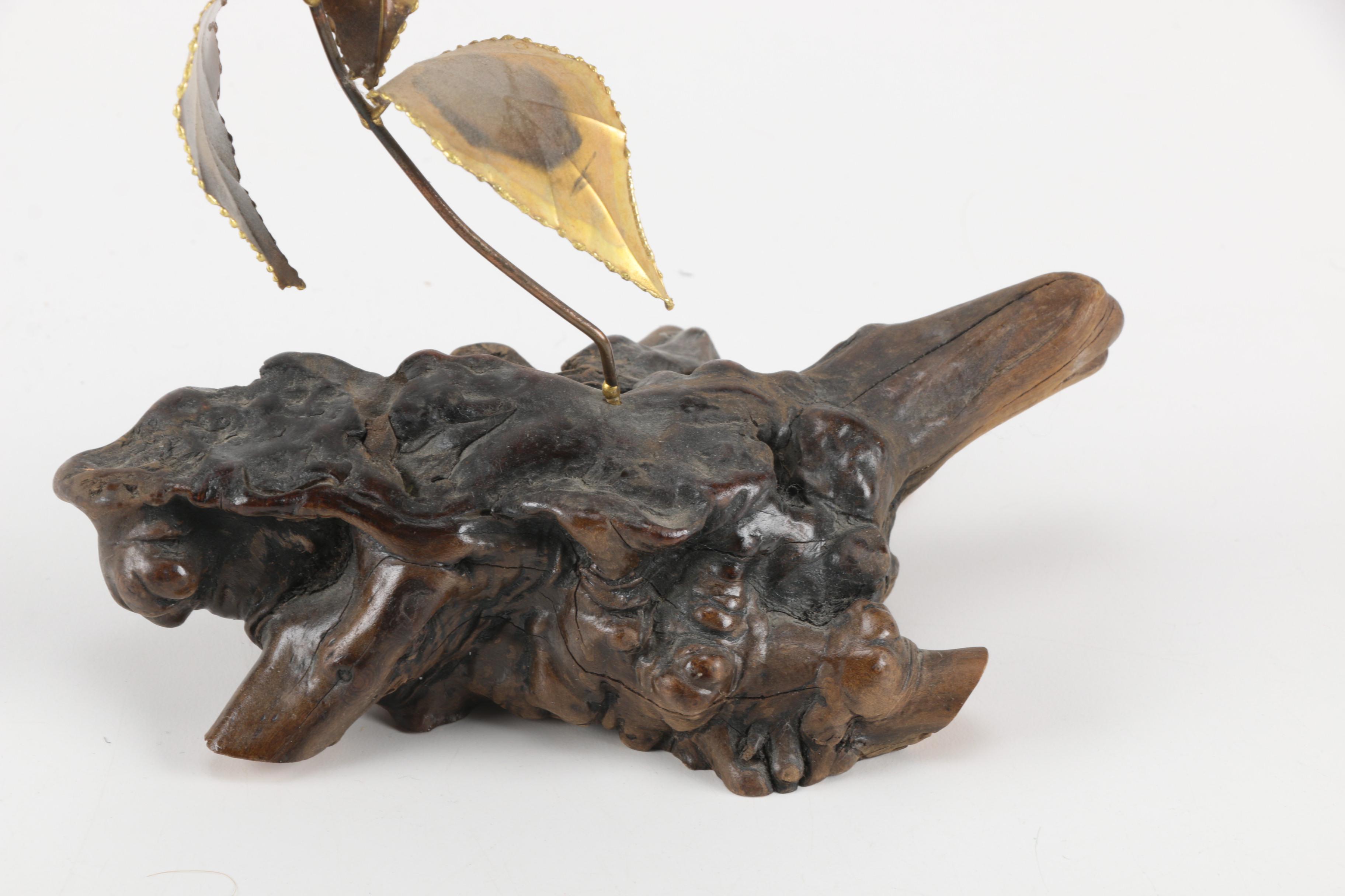 Decor Items Including Metal Flowers