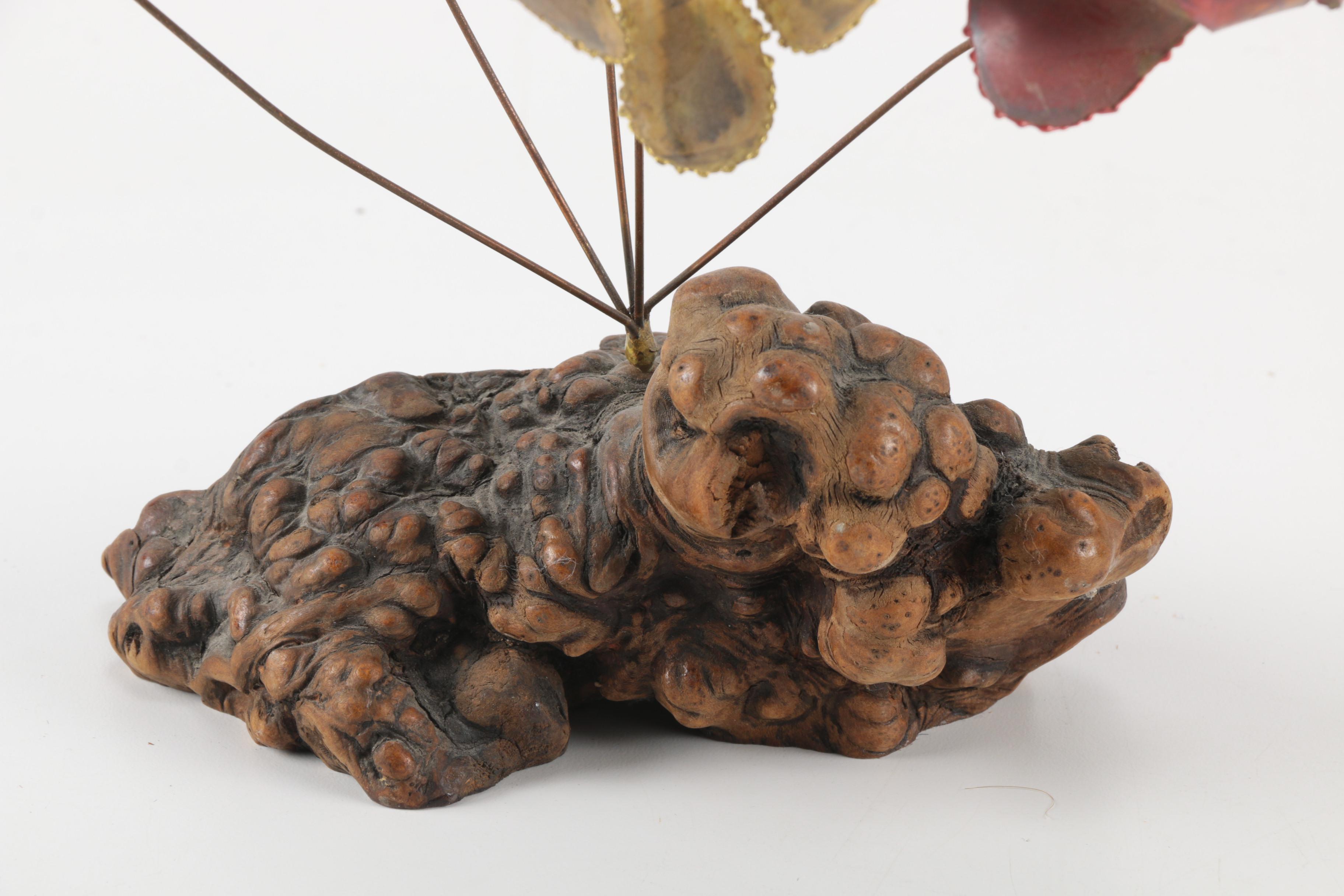 Decor Items Including Metal Flowers