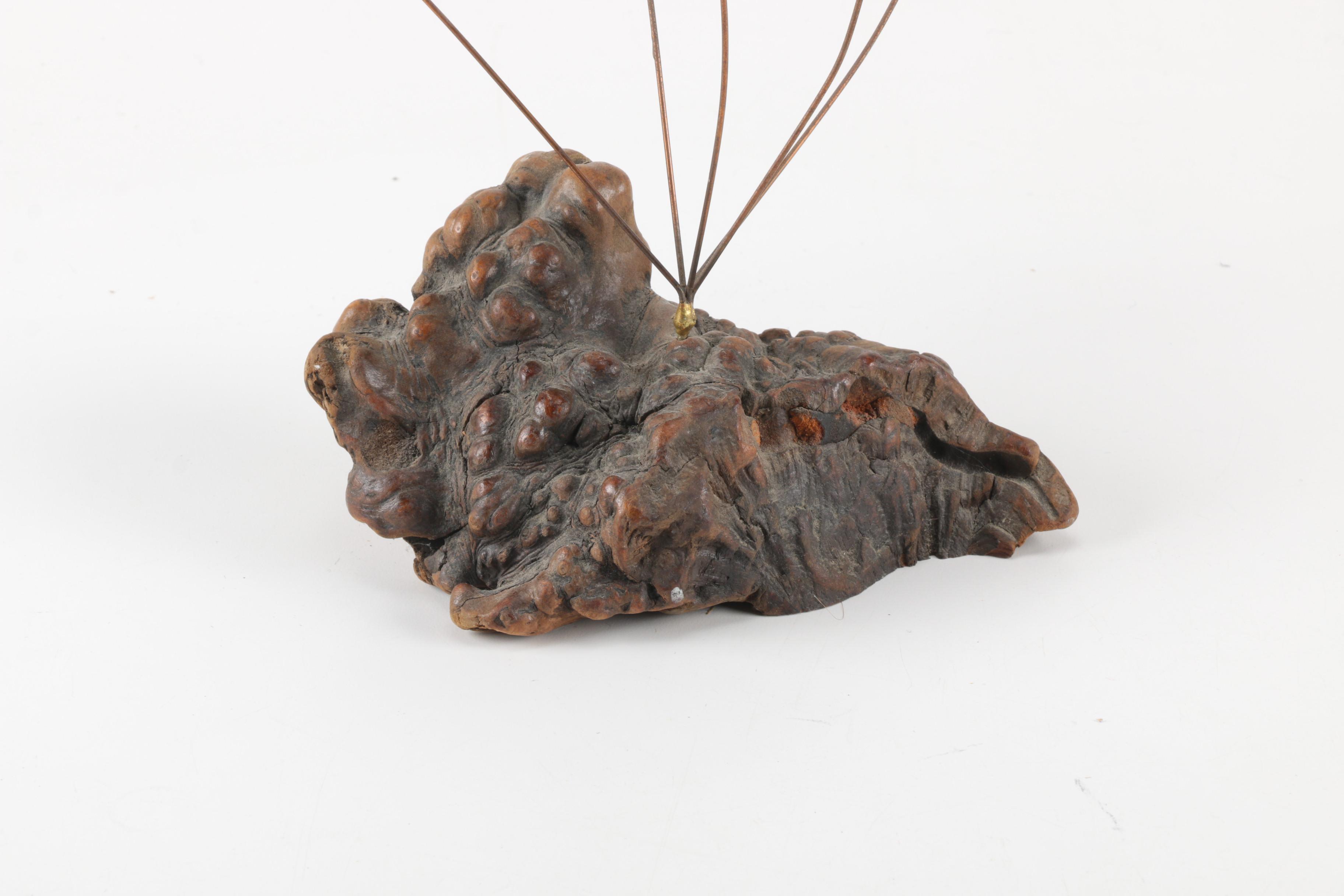 Decor Items Including Metal Flowers