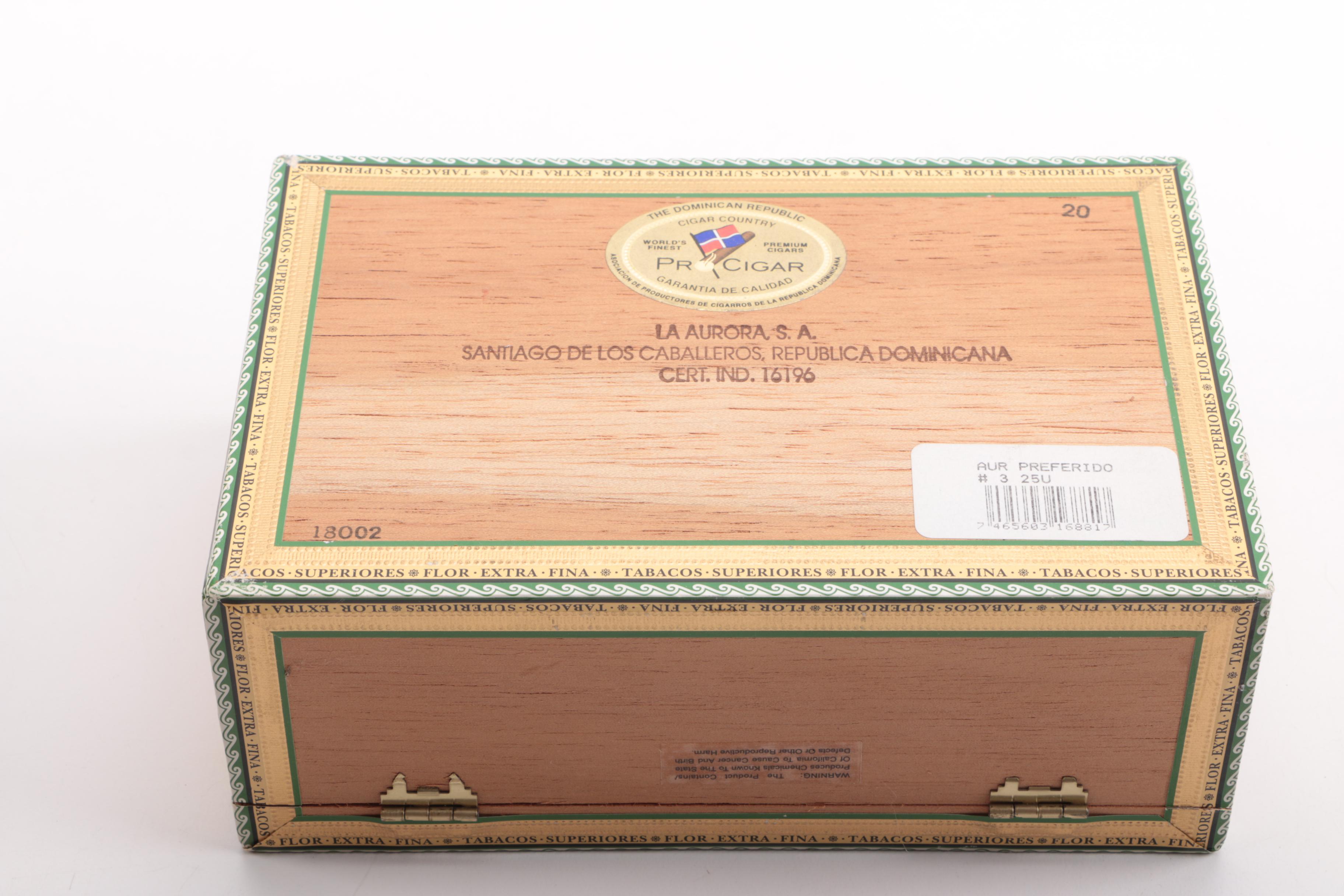 Collection of Fifteen Wood Cigar Boxes