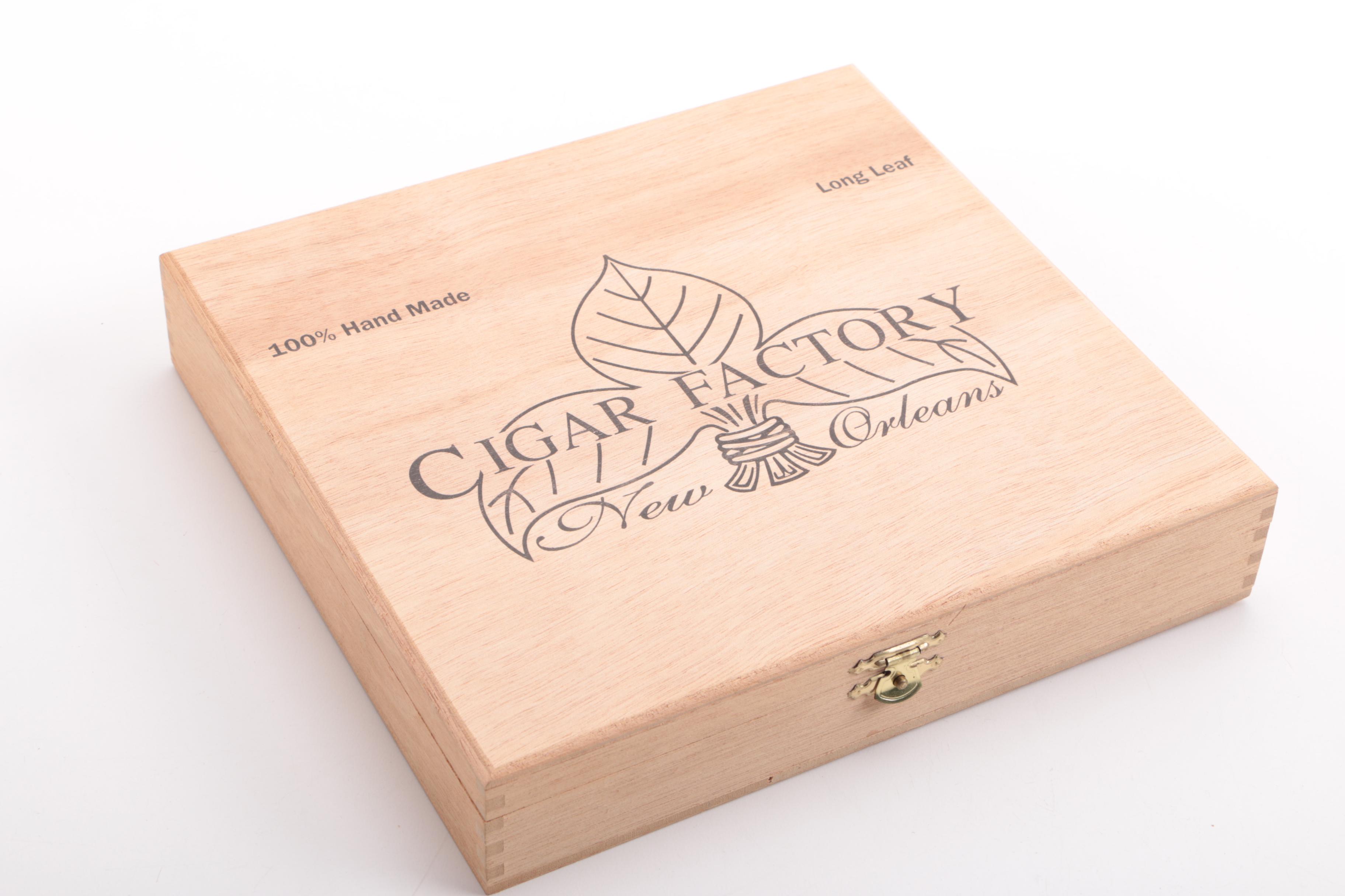 Collection of Fifteen Wood Cigar Boxes