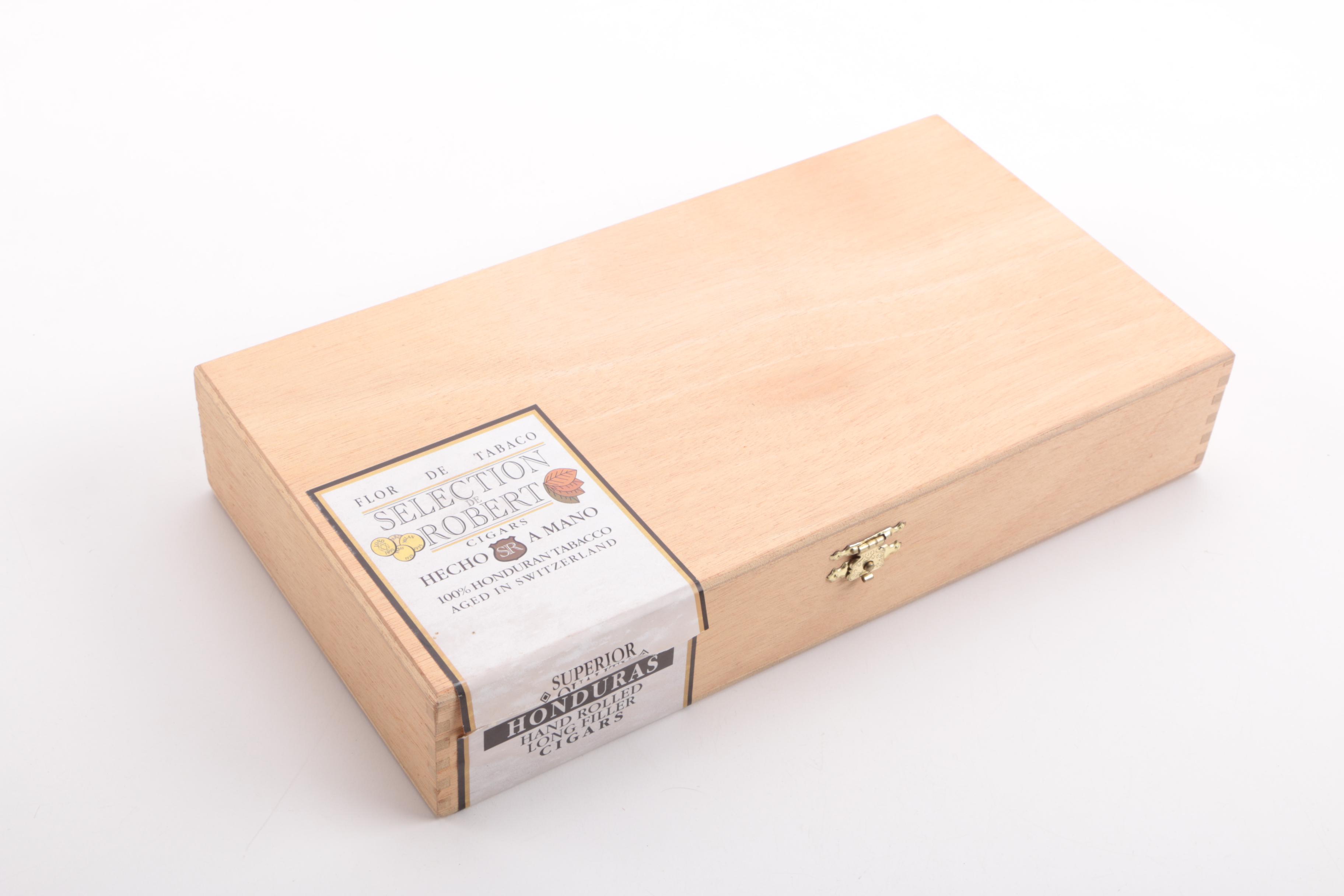 Collection of Fifteen Wood Cigar Boxes