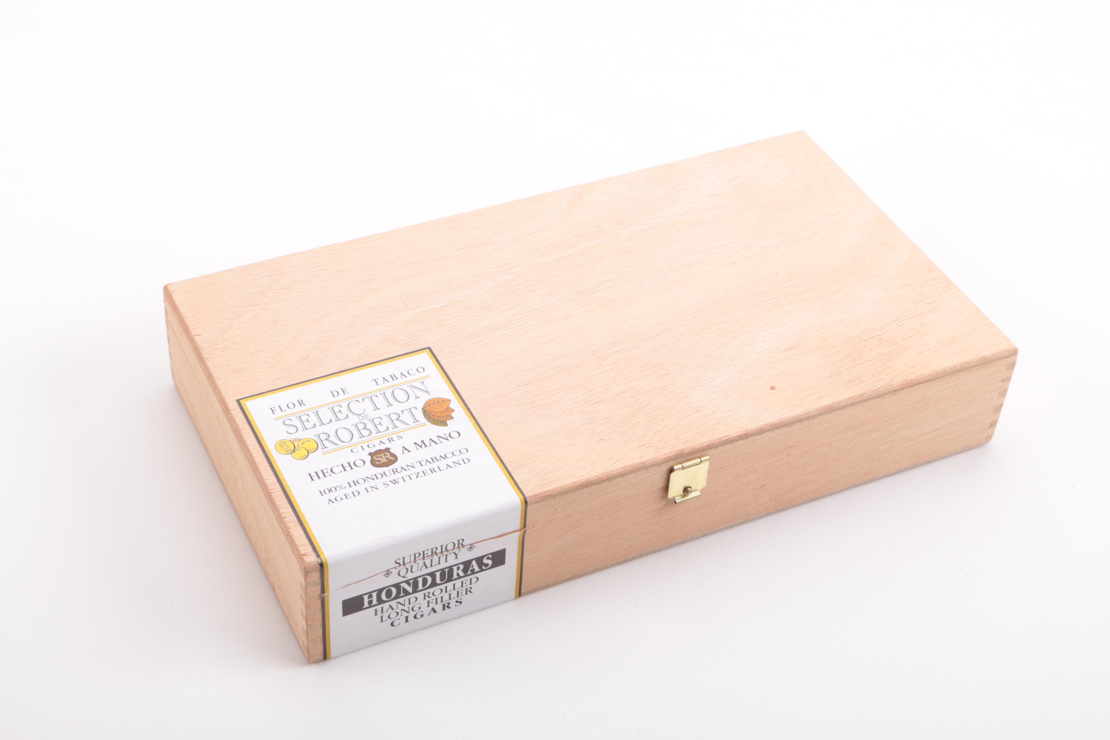 Collection of Fifteen Wood Cigar Boxes