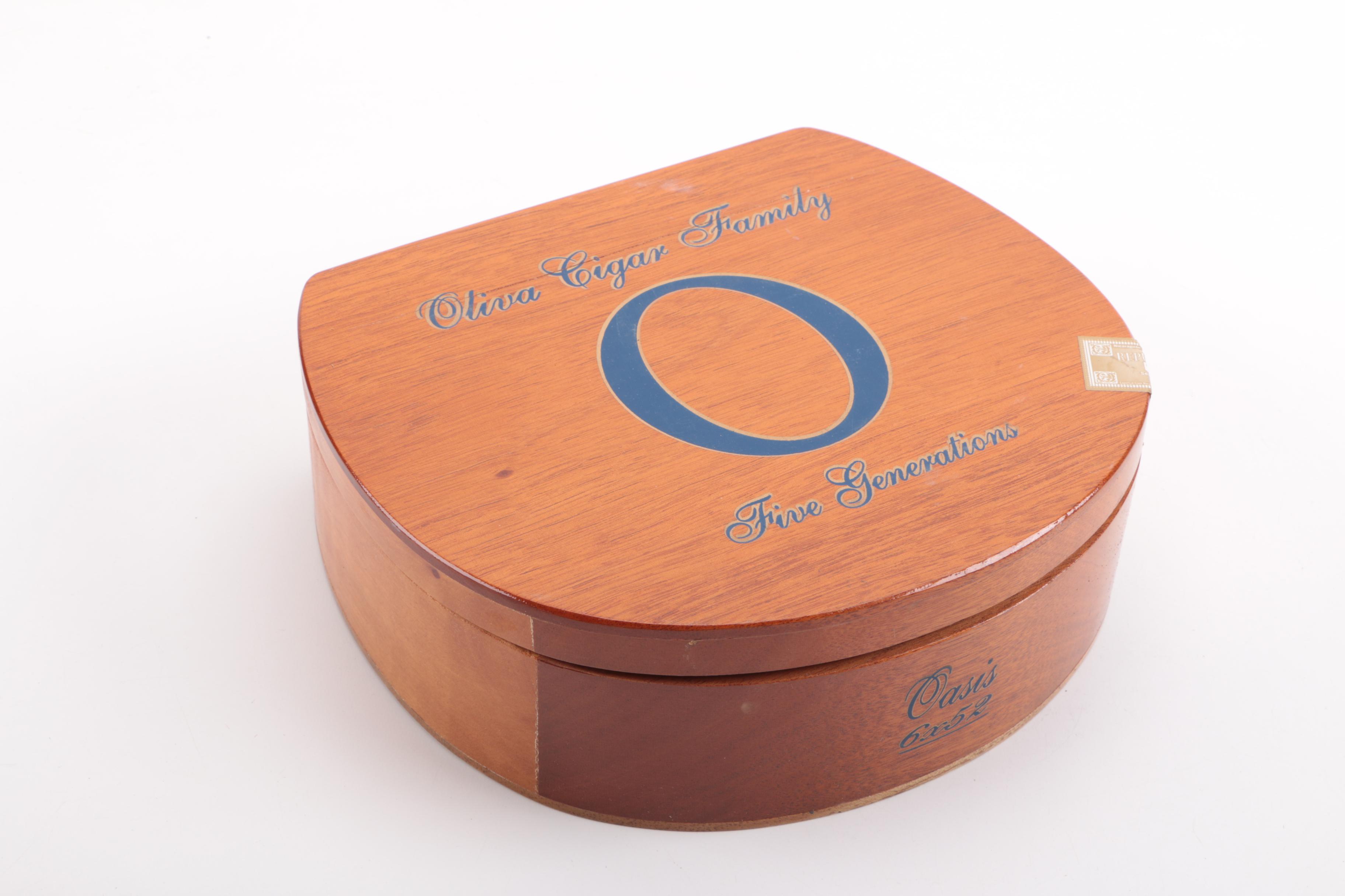 Collection of Fifteen Wood Cigar Boxes