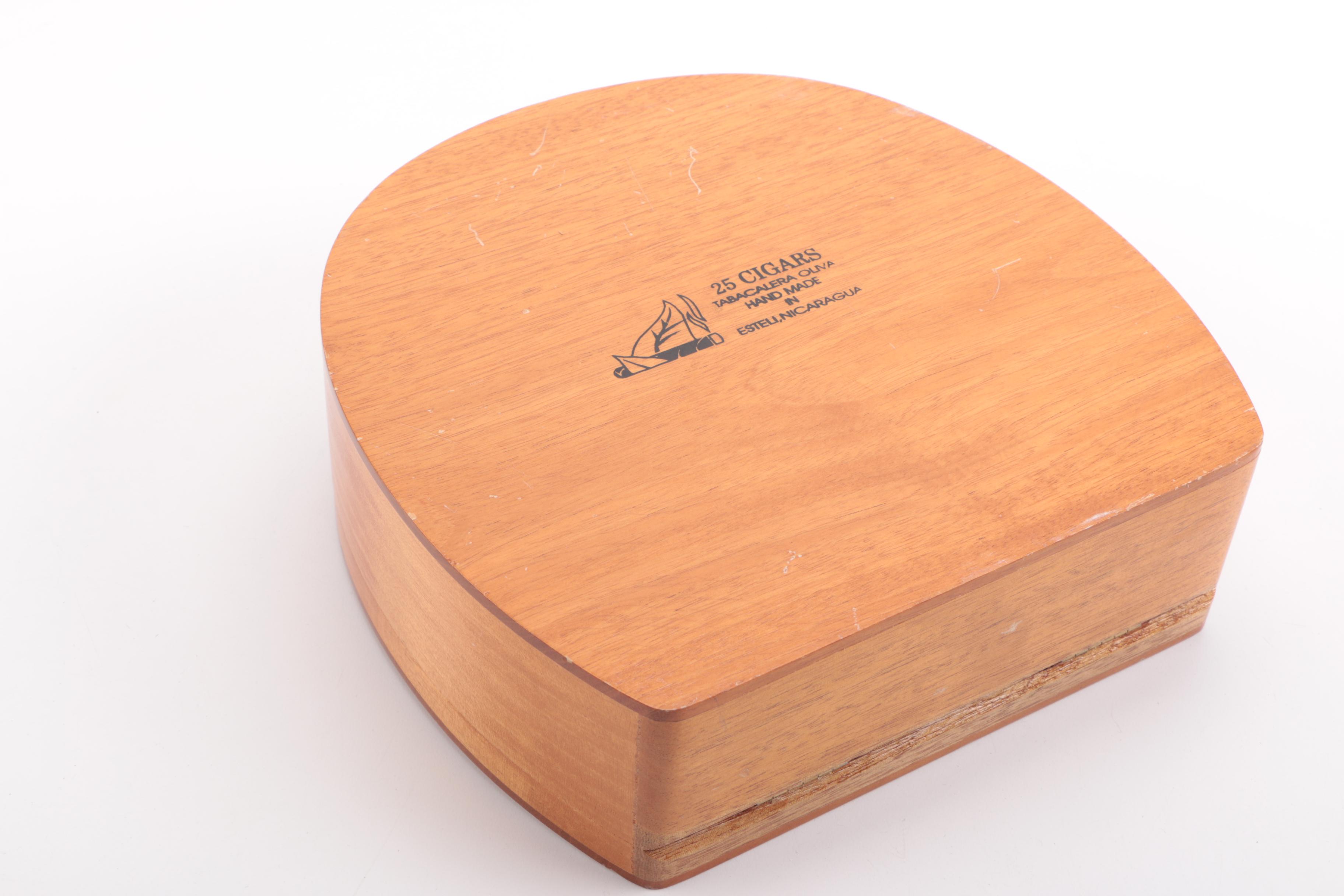 Collection of Fifteen Wood Cigar Boxes