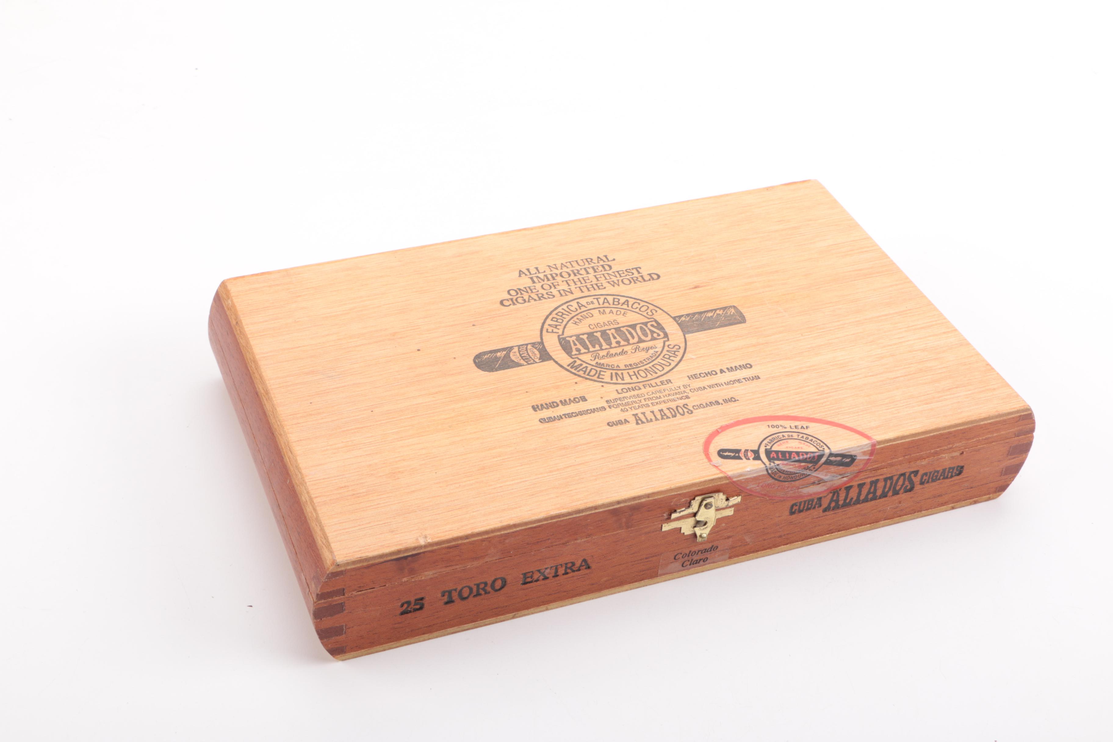 Collection of Fifteen Wood Cigar Boxes