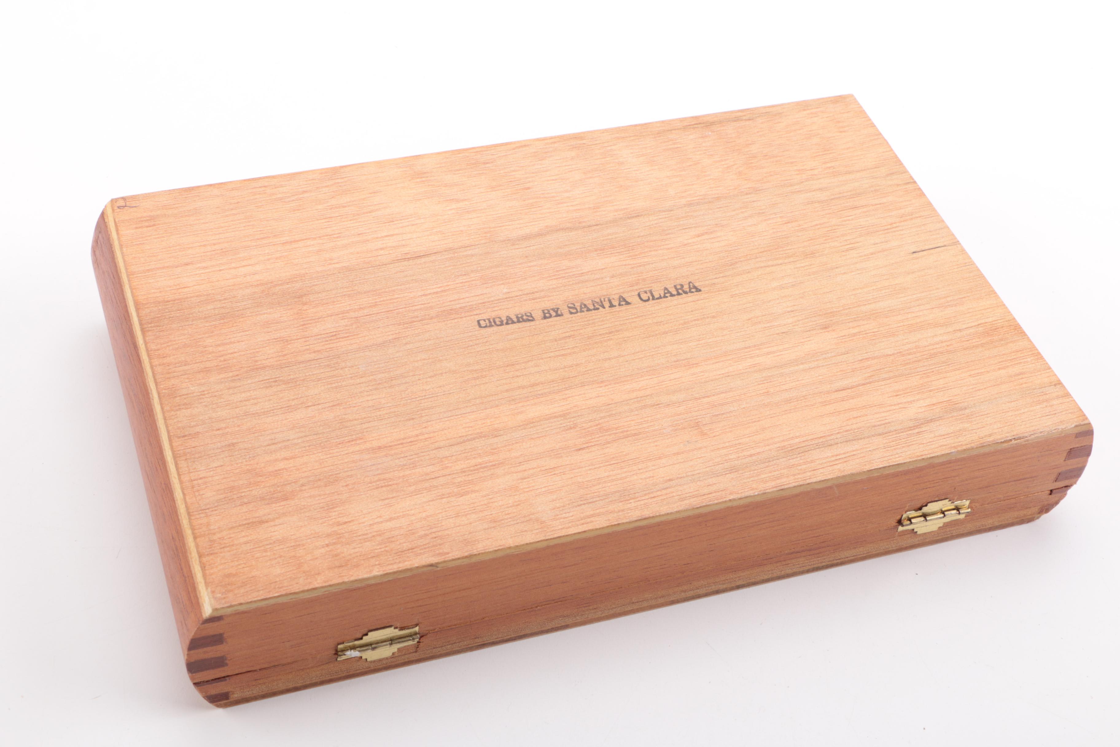 Collection of Fifteen Wood Cigar Boxes