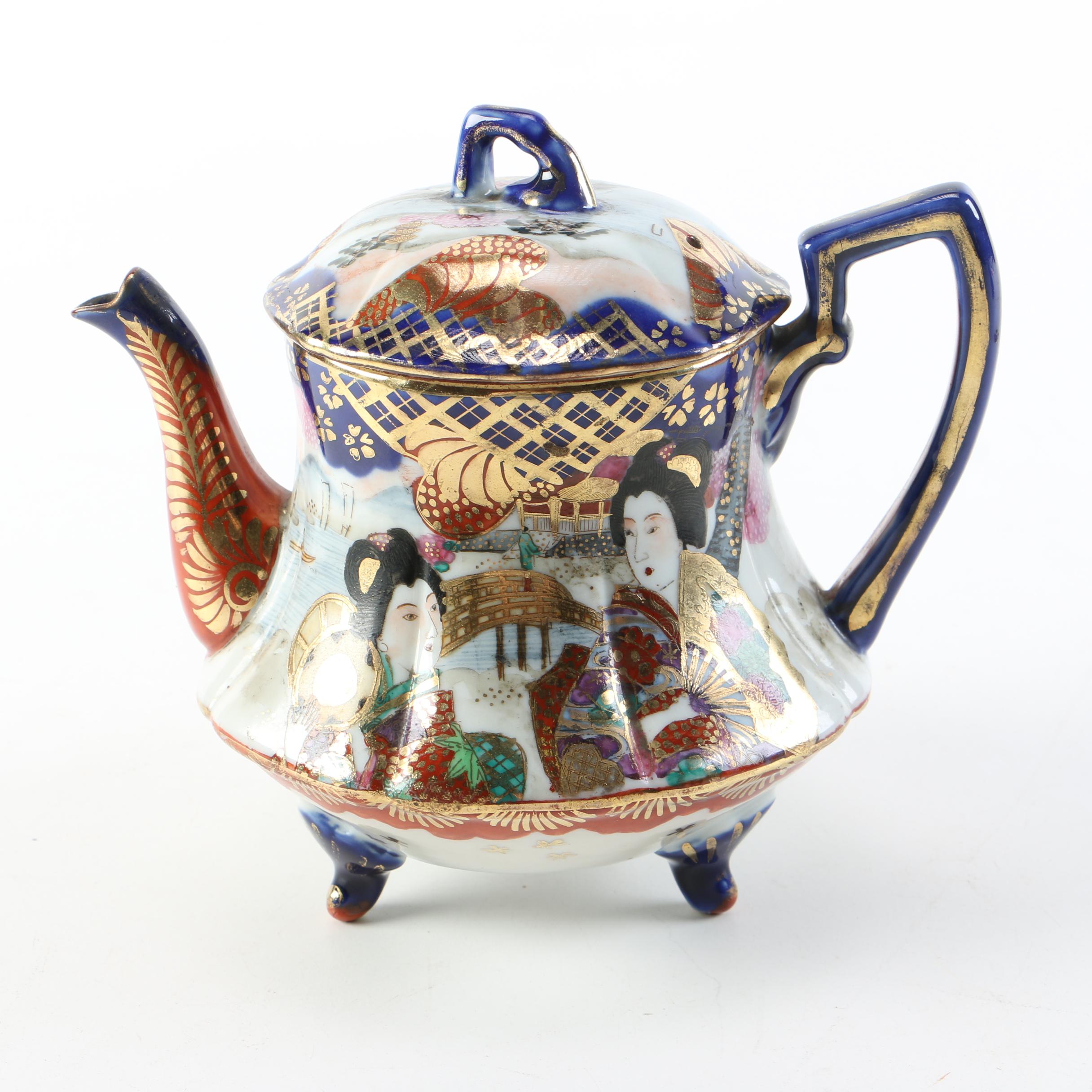 Vintage Japanese Porcelain Teapot
