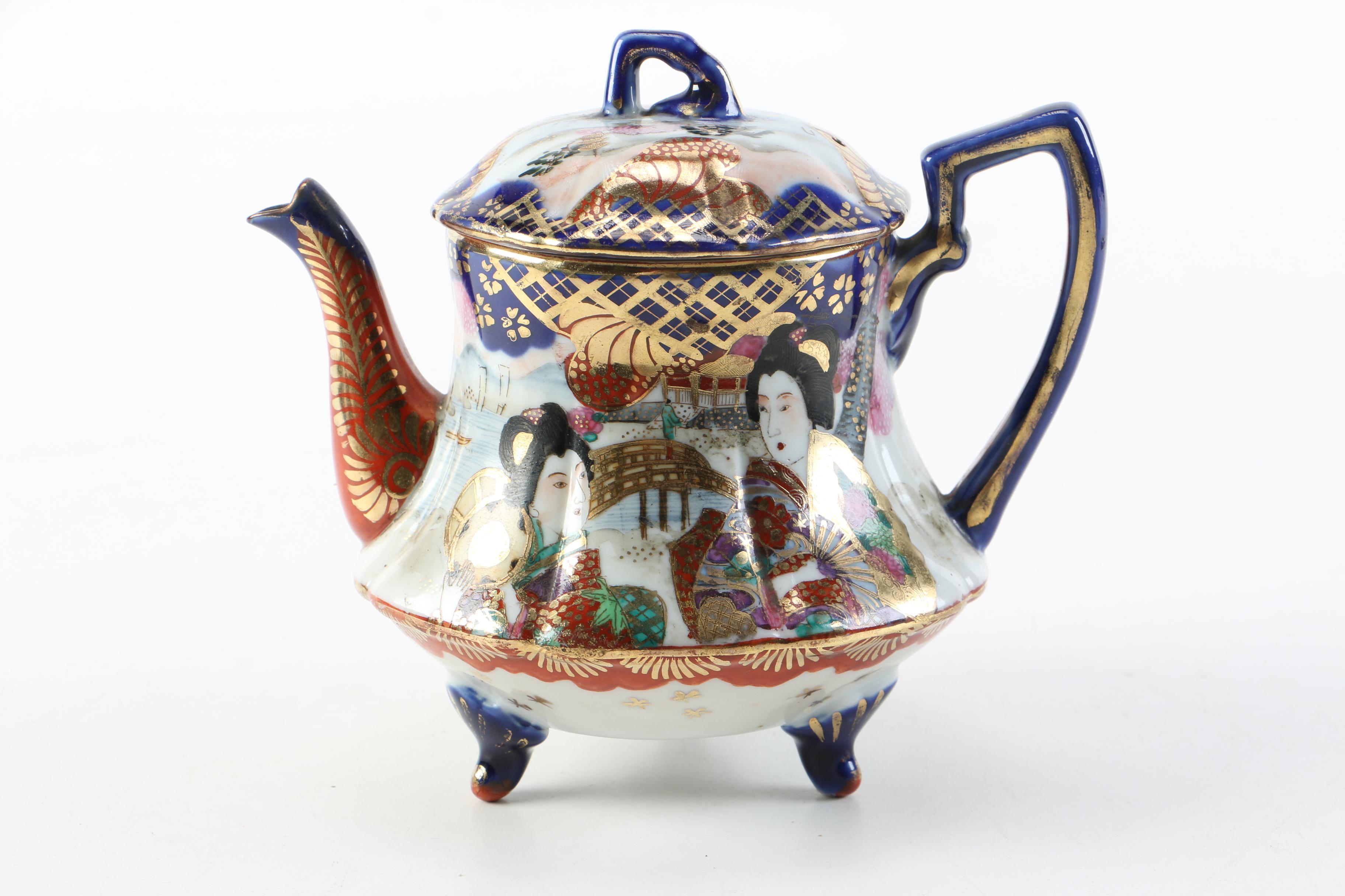 Vintage Japanese Porcelain Teapot
