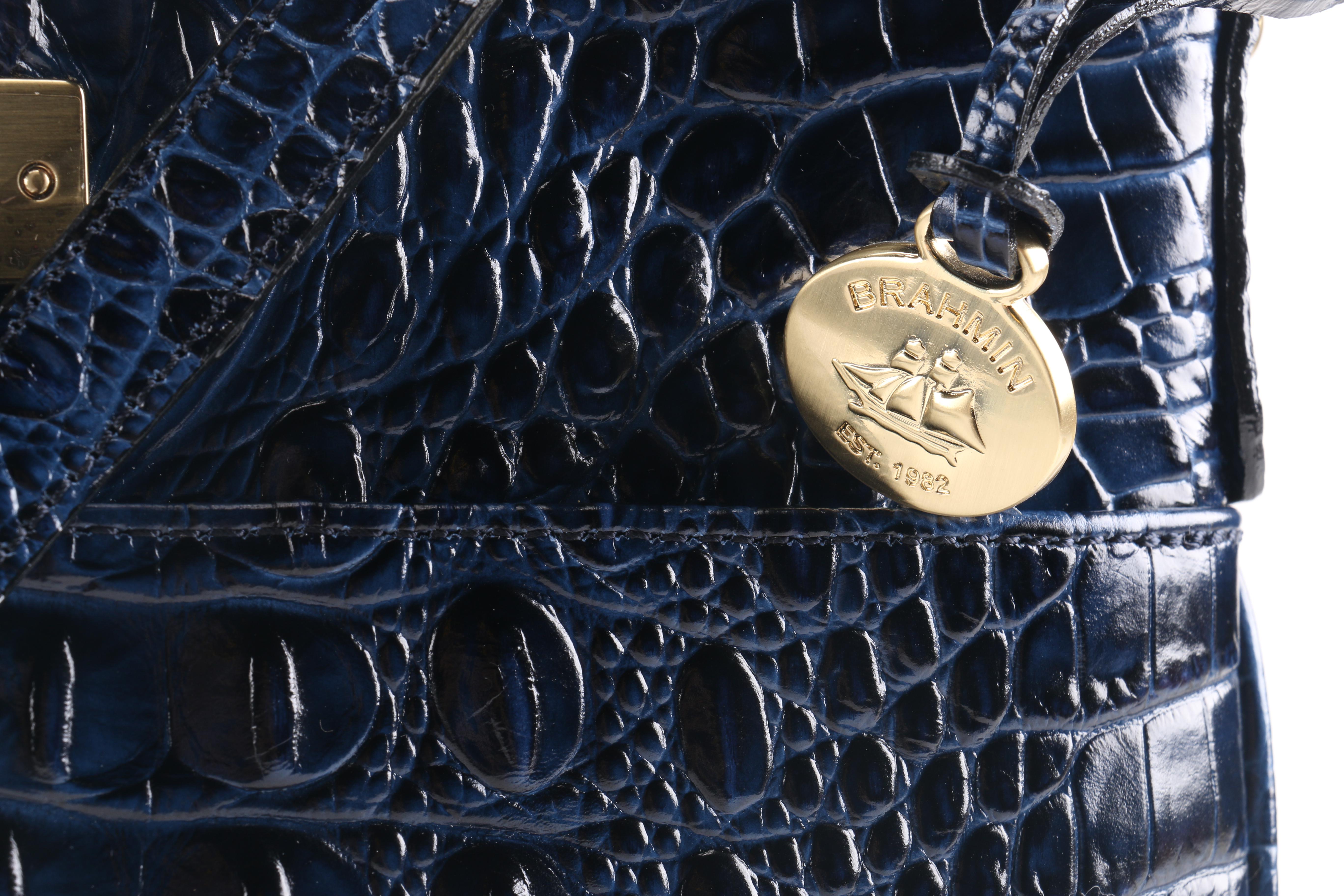 Brahmin Embossed Leather Shoulder Bag