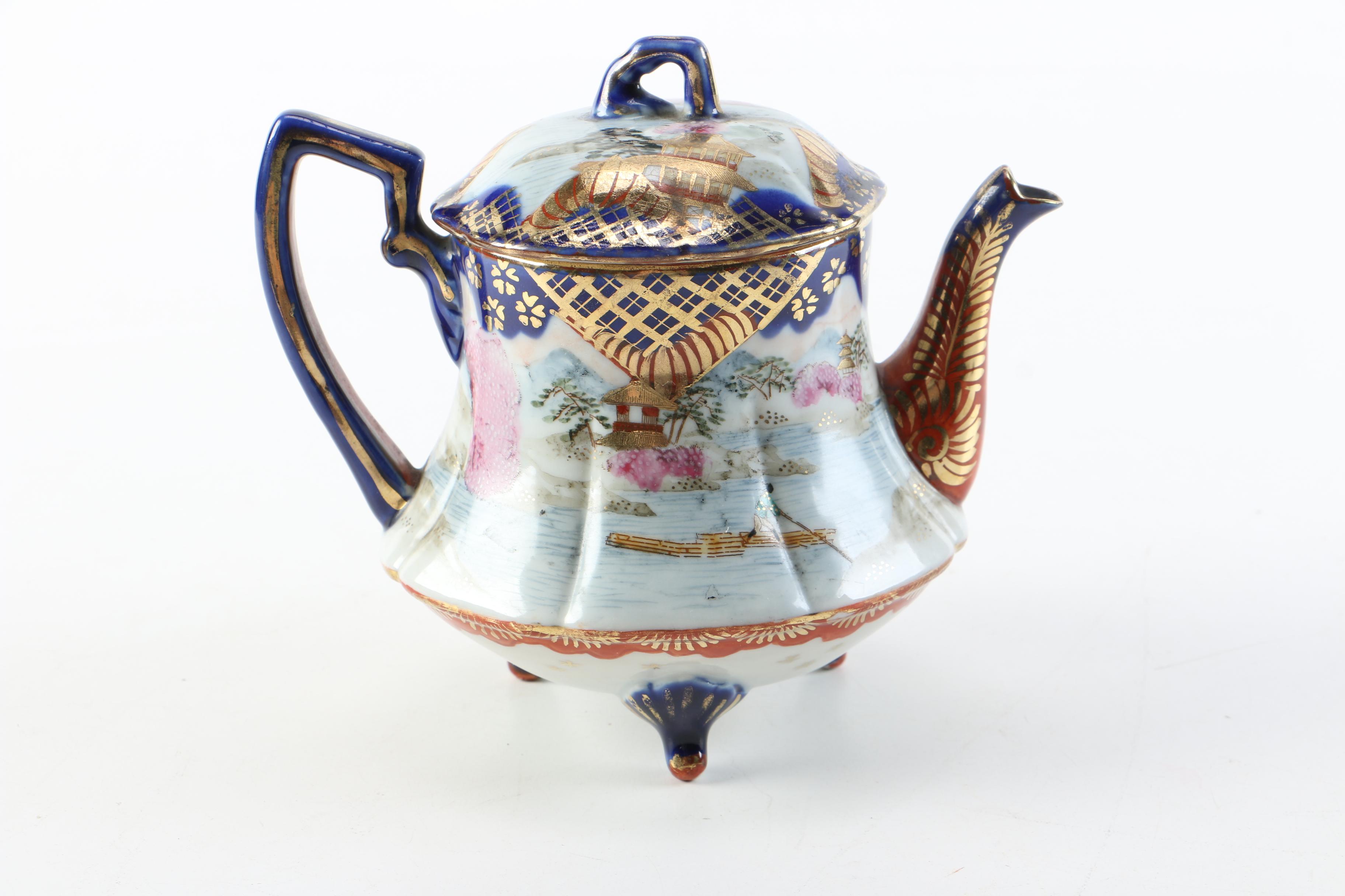 Vintage Japanese Porcelain Teapot