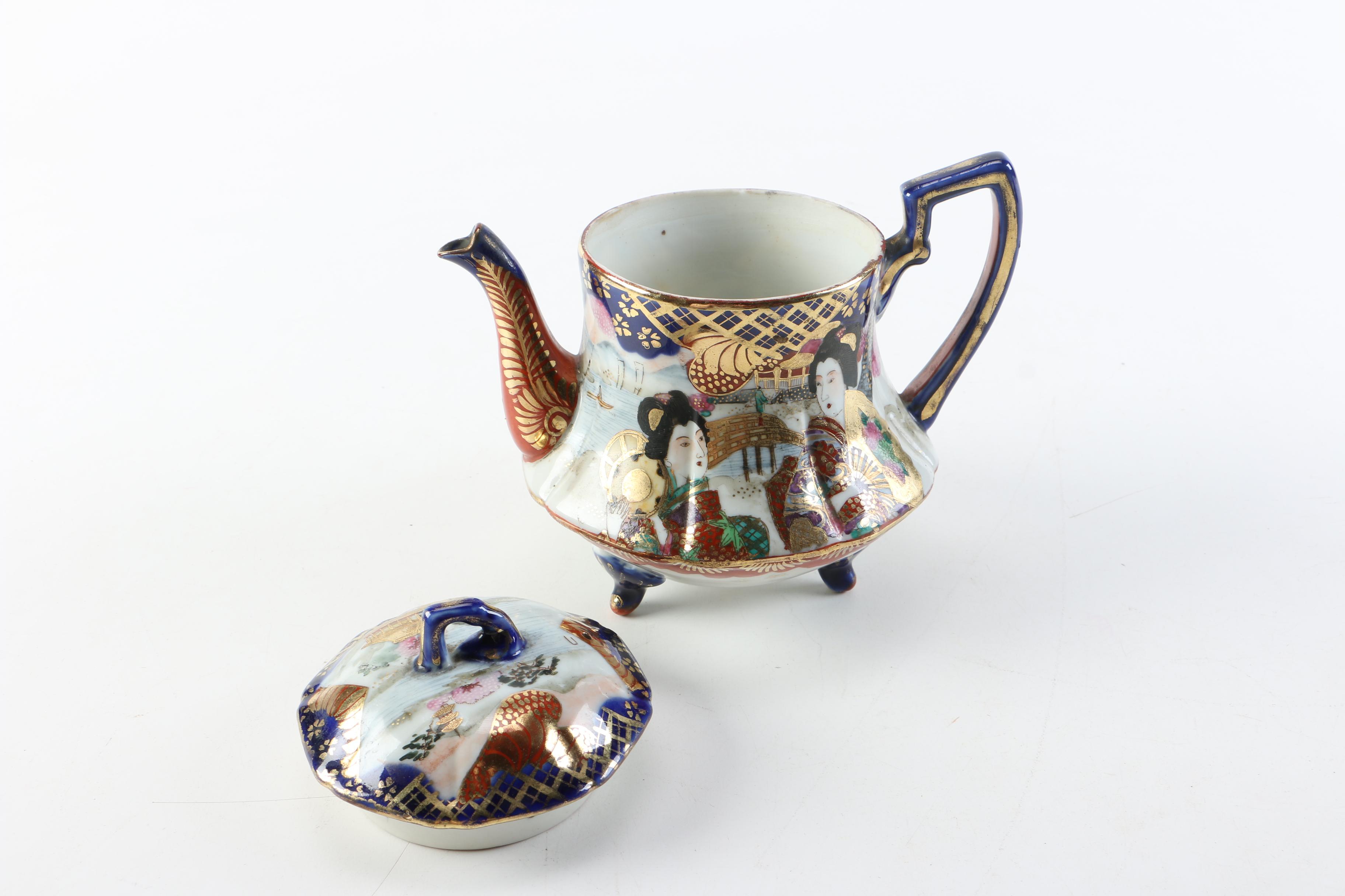 Vintage Japanese Porcelain Teapot