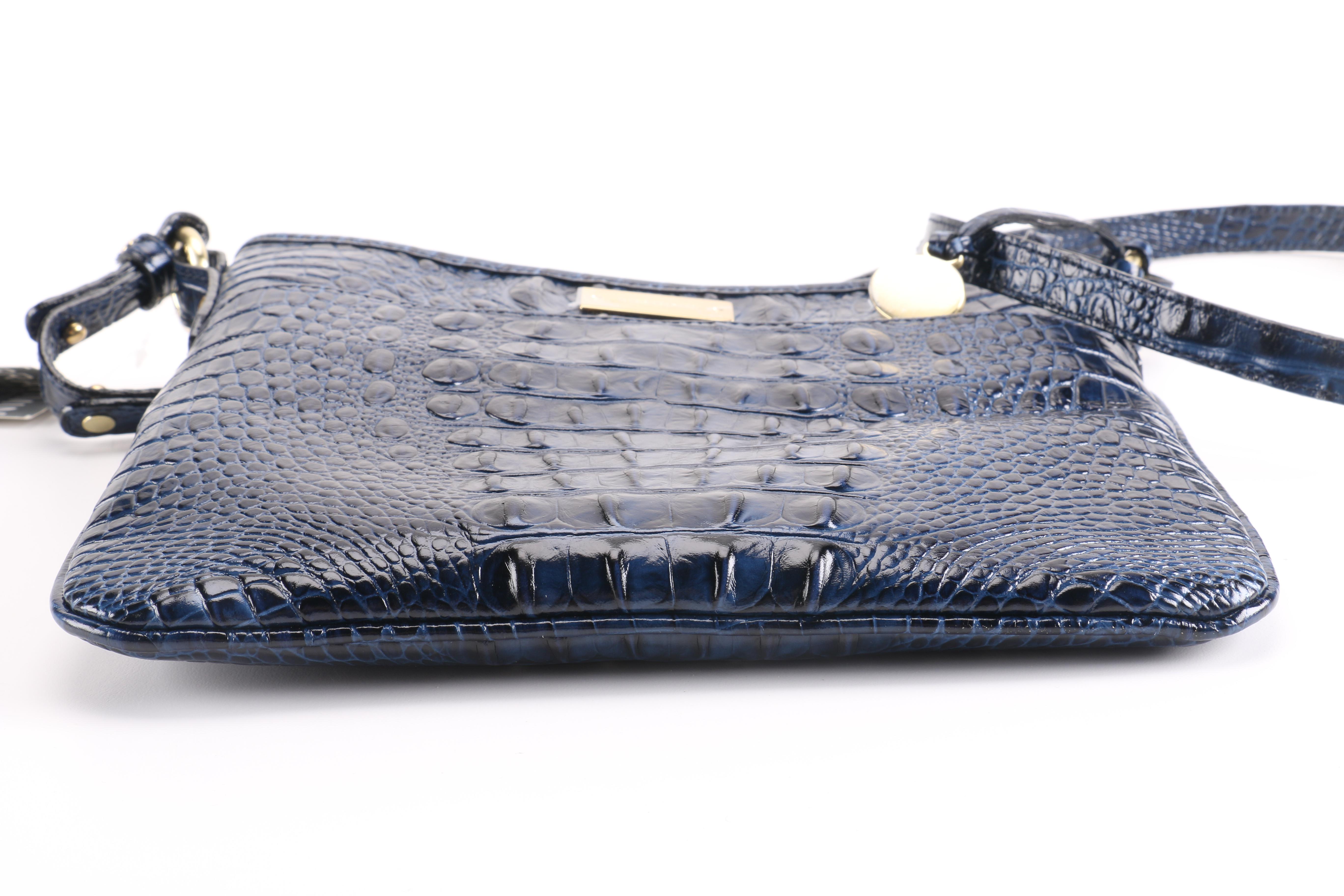 Brahmin Embossed Leather Shoulder Bag