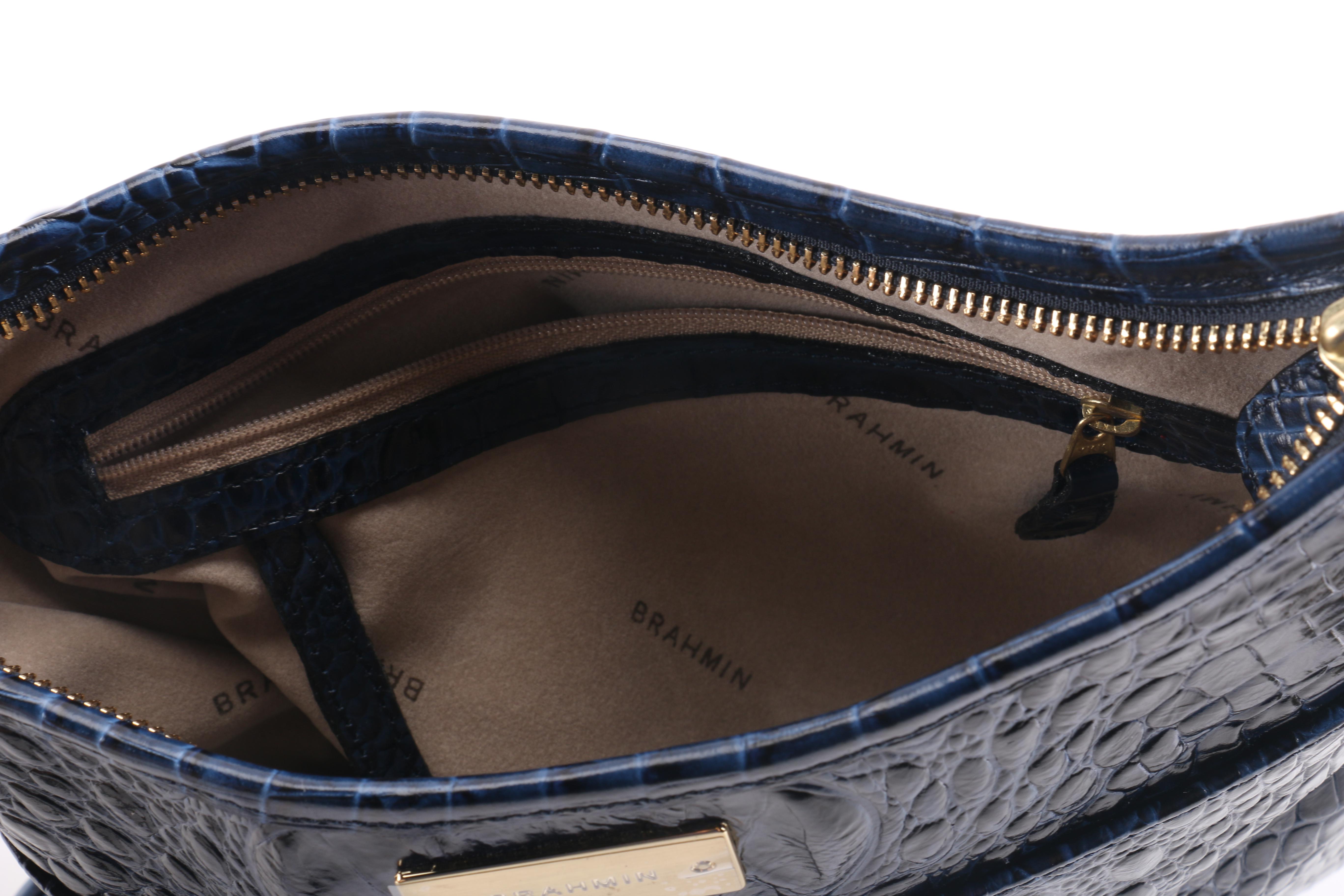 Brahmin Embossed Leather Shoulder Bag