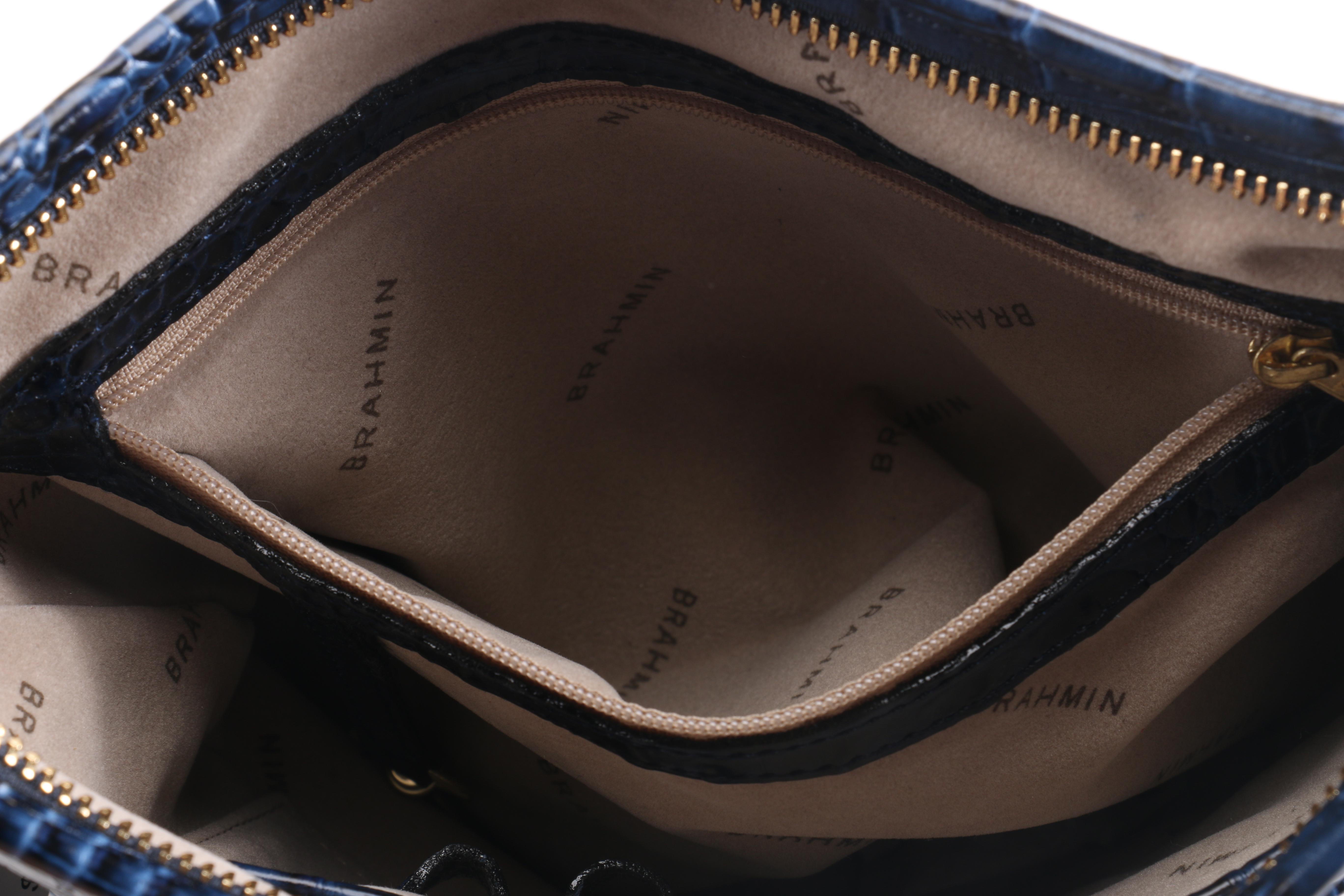 Brahmin Embossed Leather Shoulder Bag