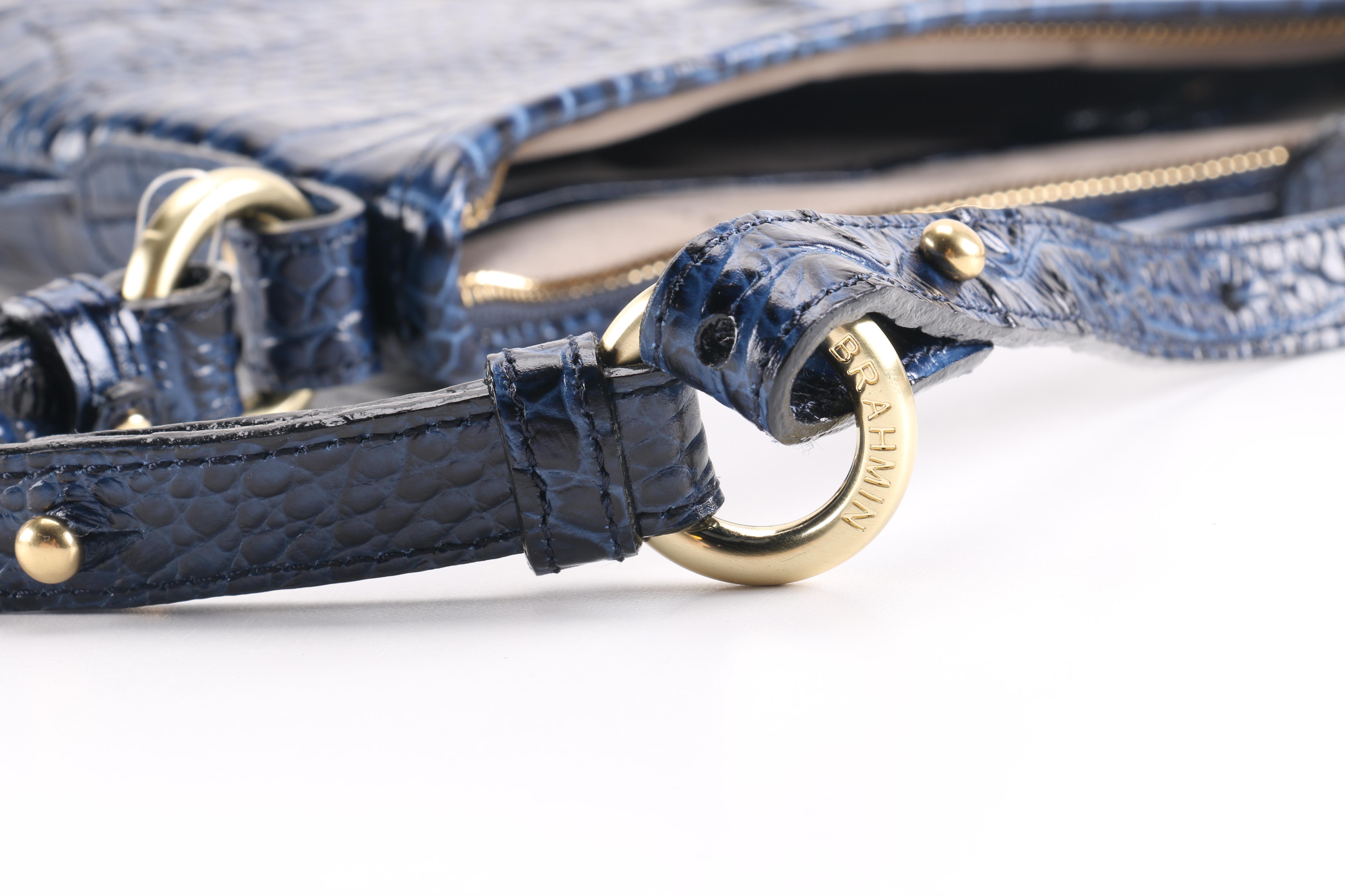 Brahmin Embossed Leather Shoulder Bag