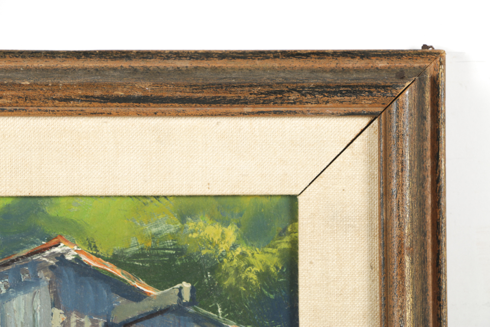 William Harby Oil Painting on Board "Roy's Fish Shack"