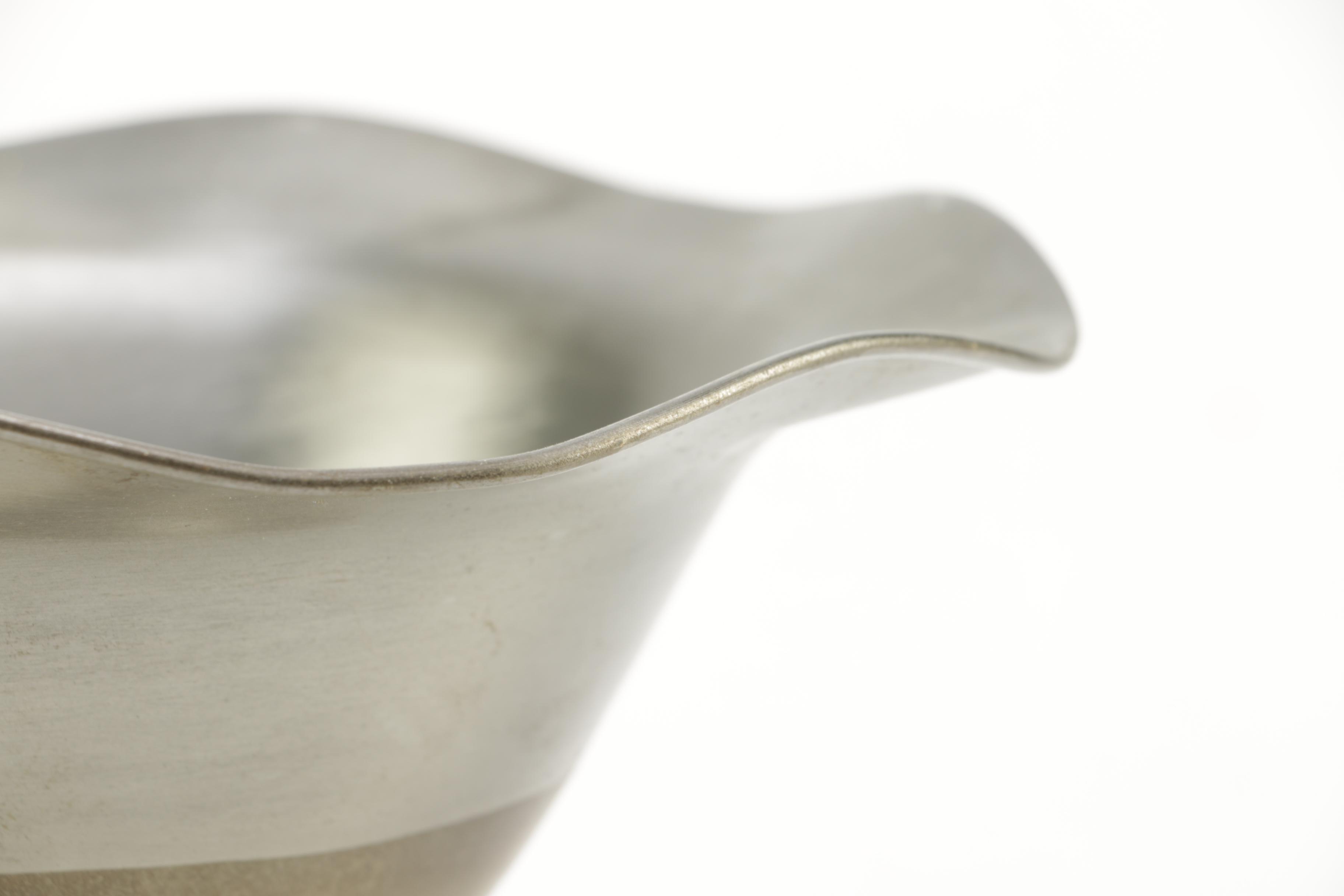 Copper and Pewter Pedestal Bowls