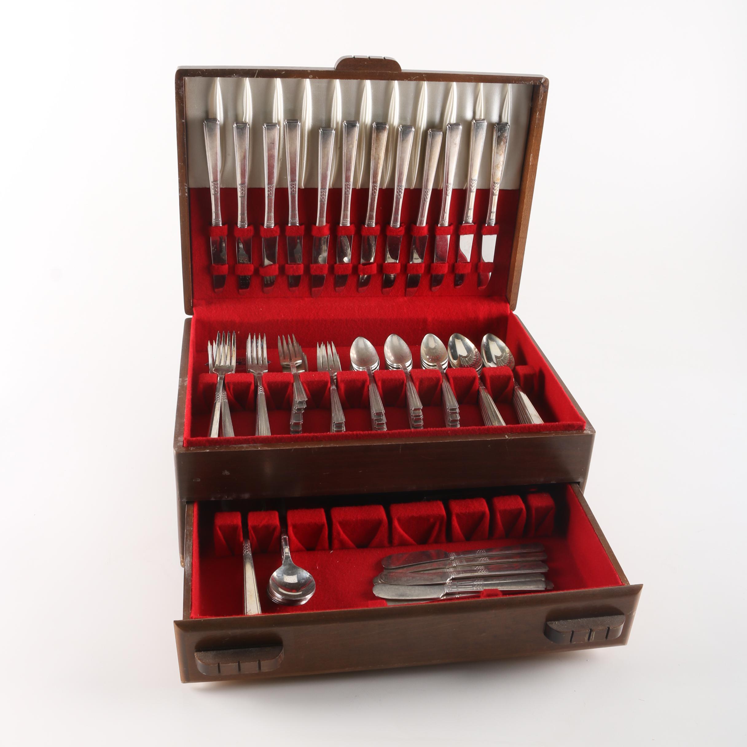 Wm. A. Rogers "Capri" Silver Plate Flatware Set