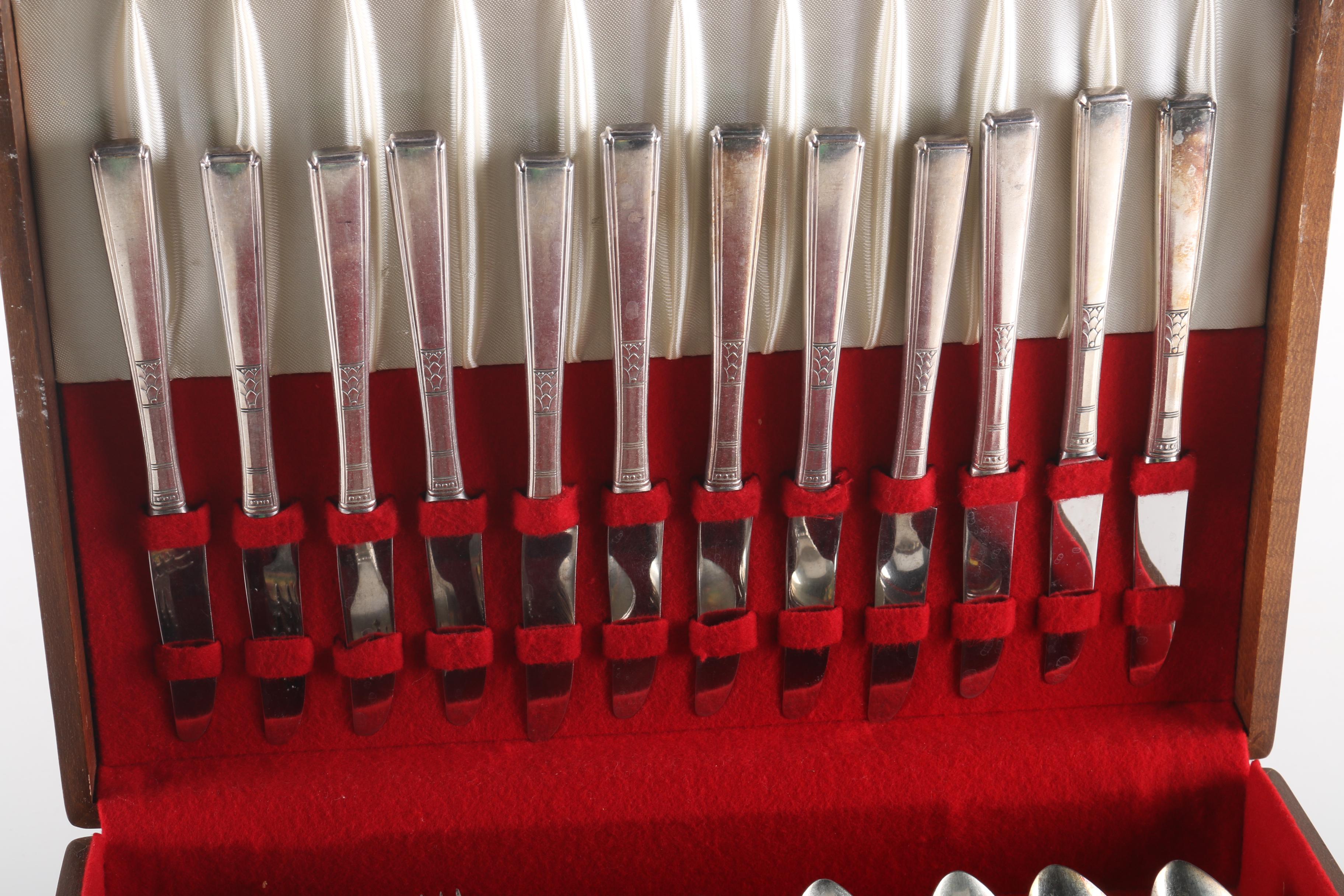 Wm. A. Rogers "Capri" Silver Plate Flatware Set