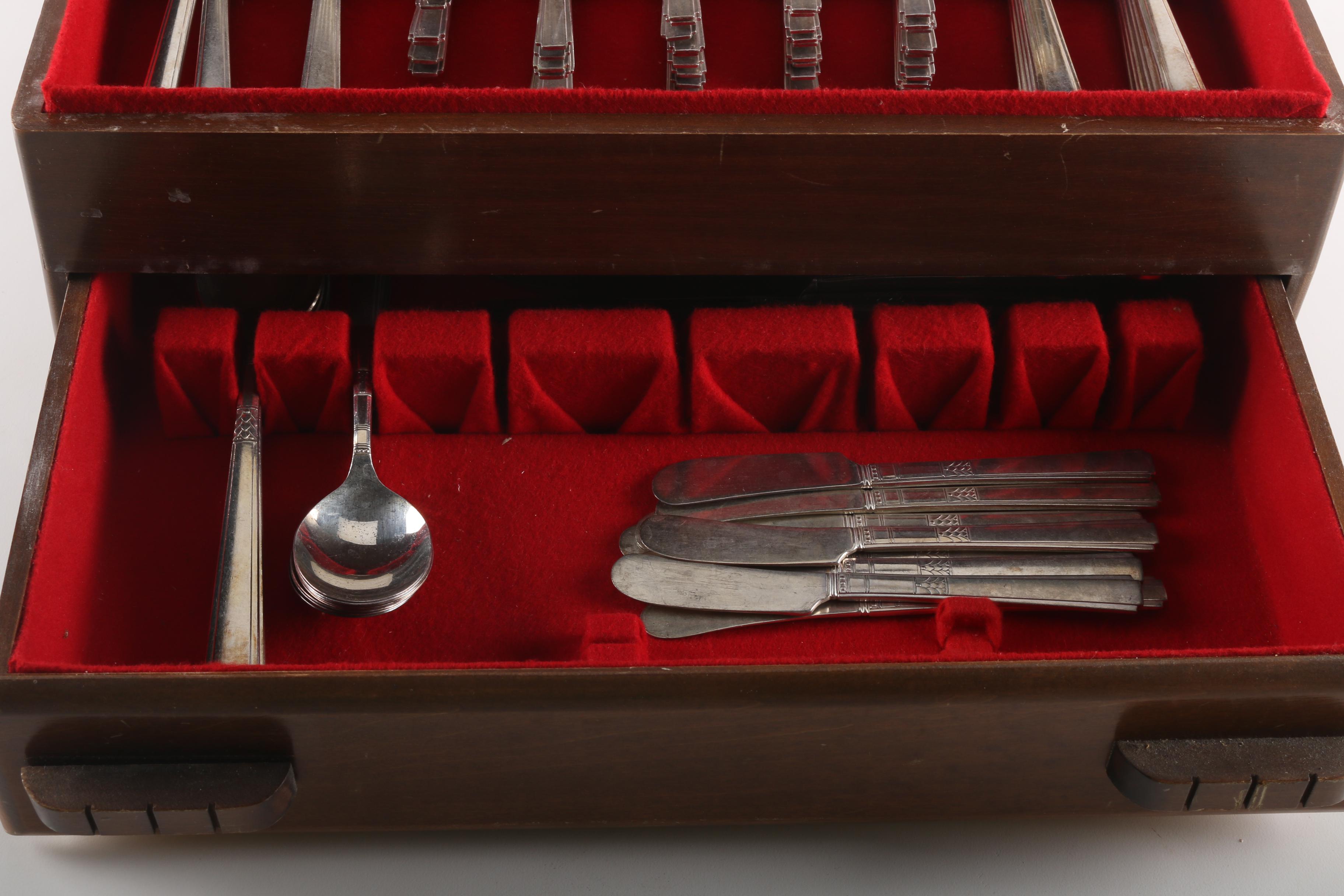 Wm. A. Rogers "Capri" Silver Plate Flatware Set