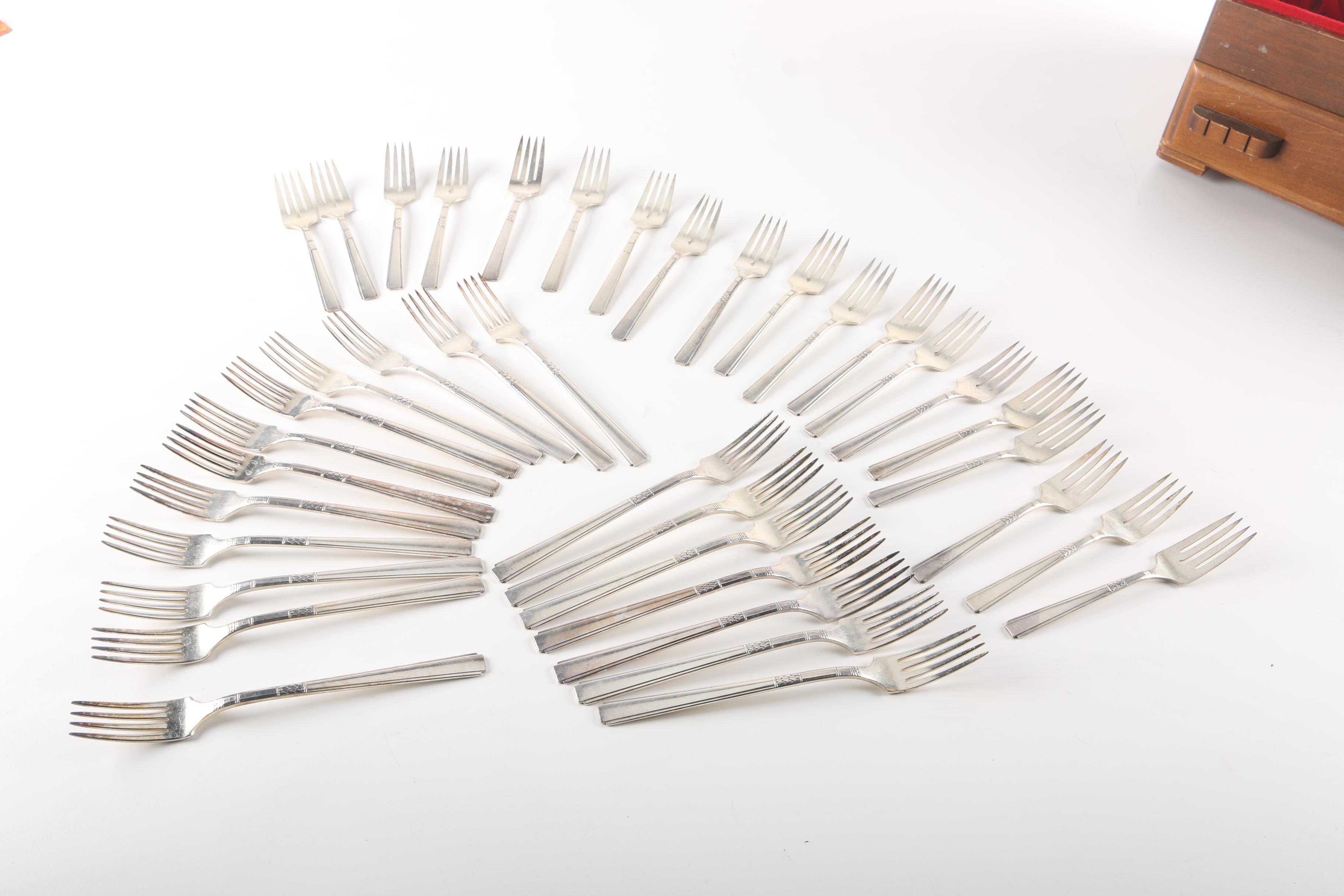 Wm. A. Rogers "Capri" Silver Plate Flatware Set