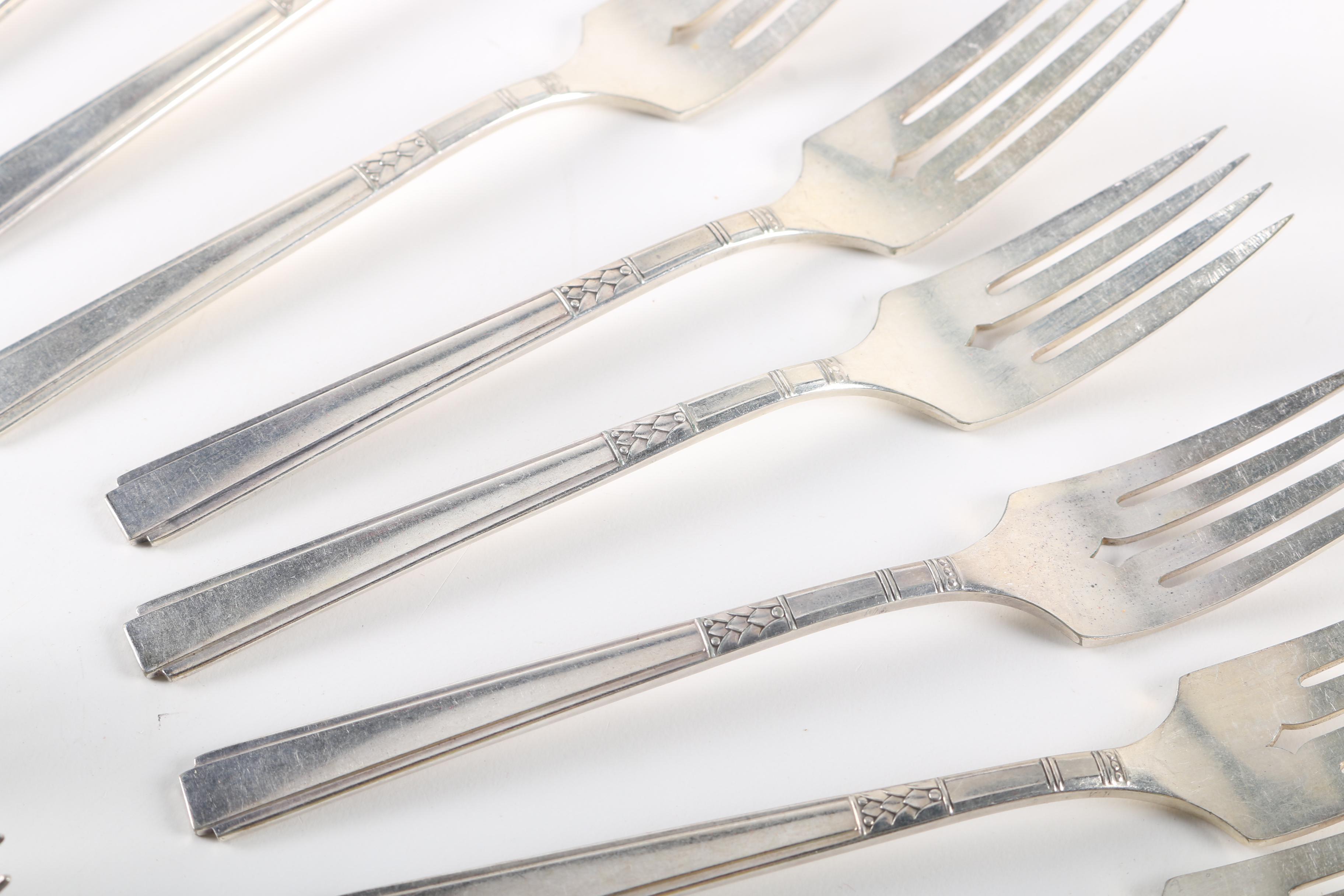 Wm. A. Rogers "Capri" Silver Plate Flatware Set