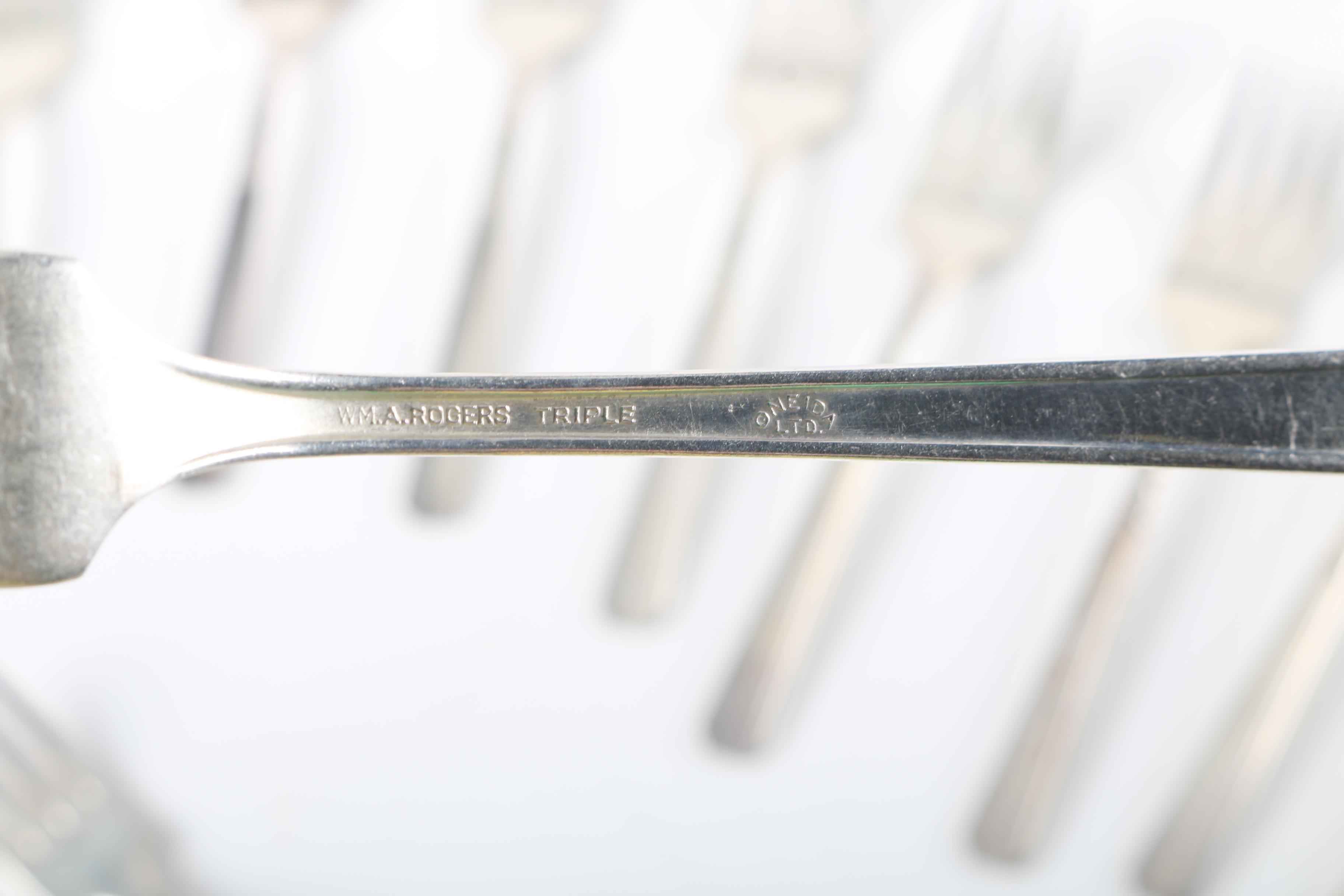 Wm. A. Rogers "Capri" Silver Plate Flatware Set