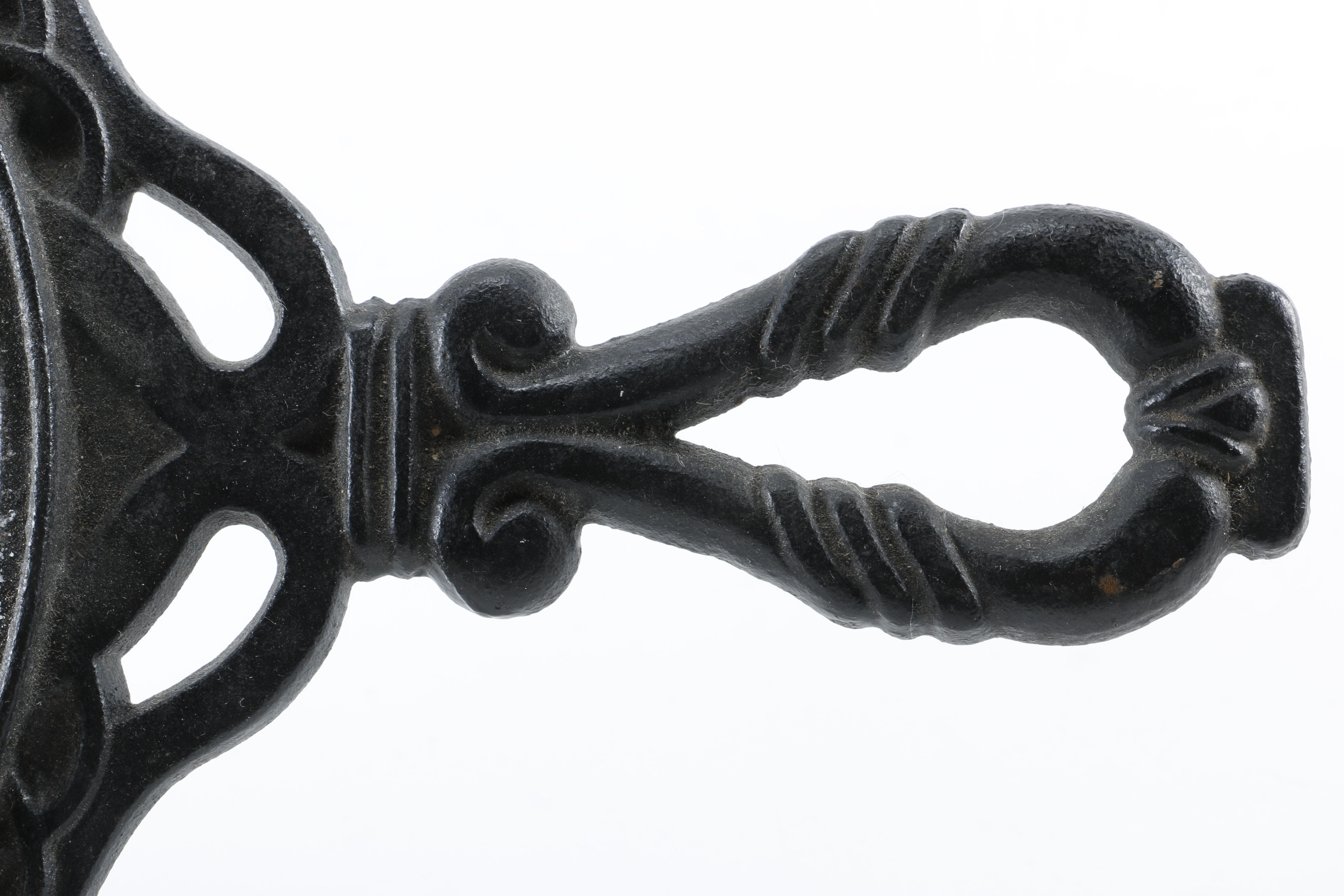 Decorative Cast Iron and Ceramic Trivets