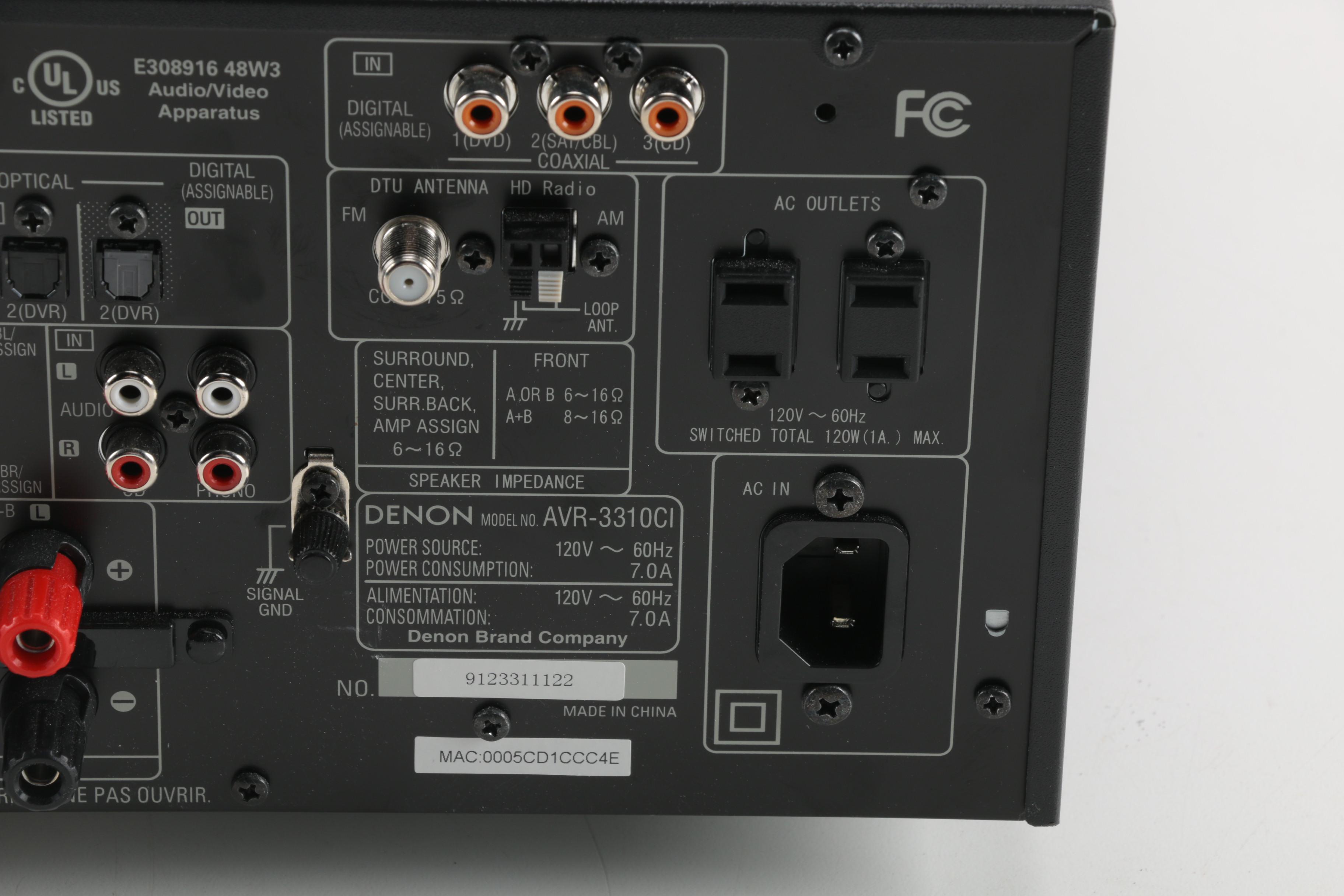 Denon Home Theater Receiver