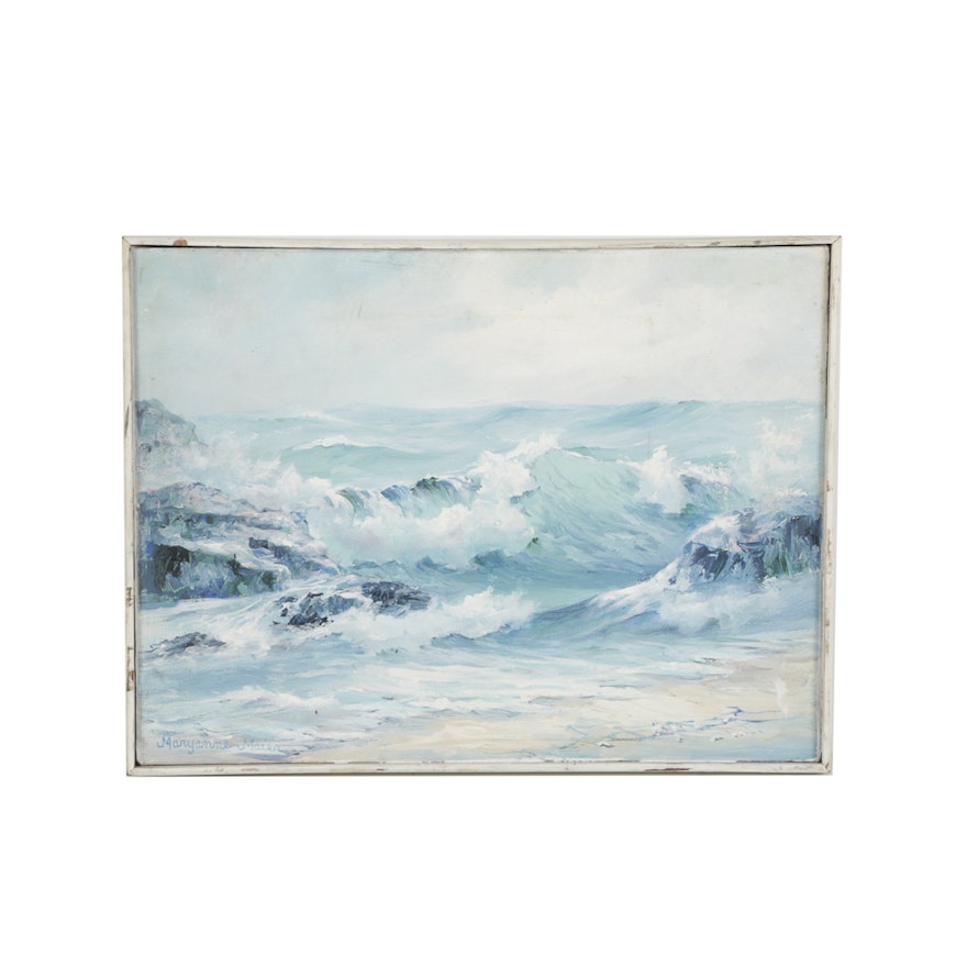 Maryanne Maien Oil Painting on Canvas of Seascape