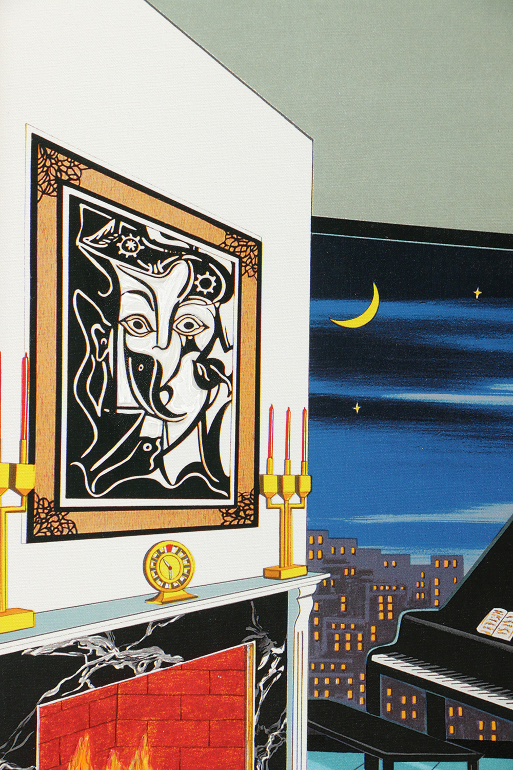 Fanch Ledan Limited Edition Giclee on Canvas "Interior with Picasso"