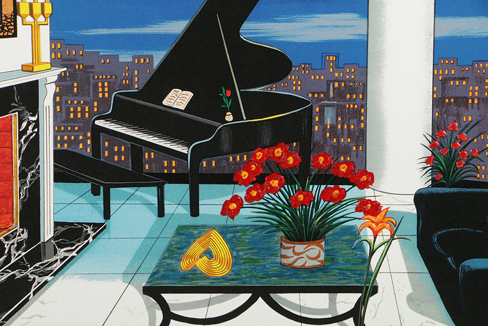 Fanch Ledan Limited Edition Giclee on Canvas "Interior with Picasso"