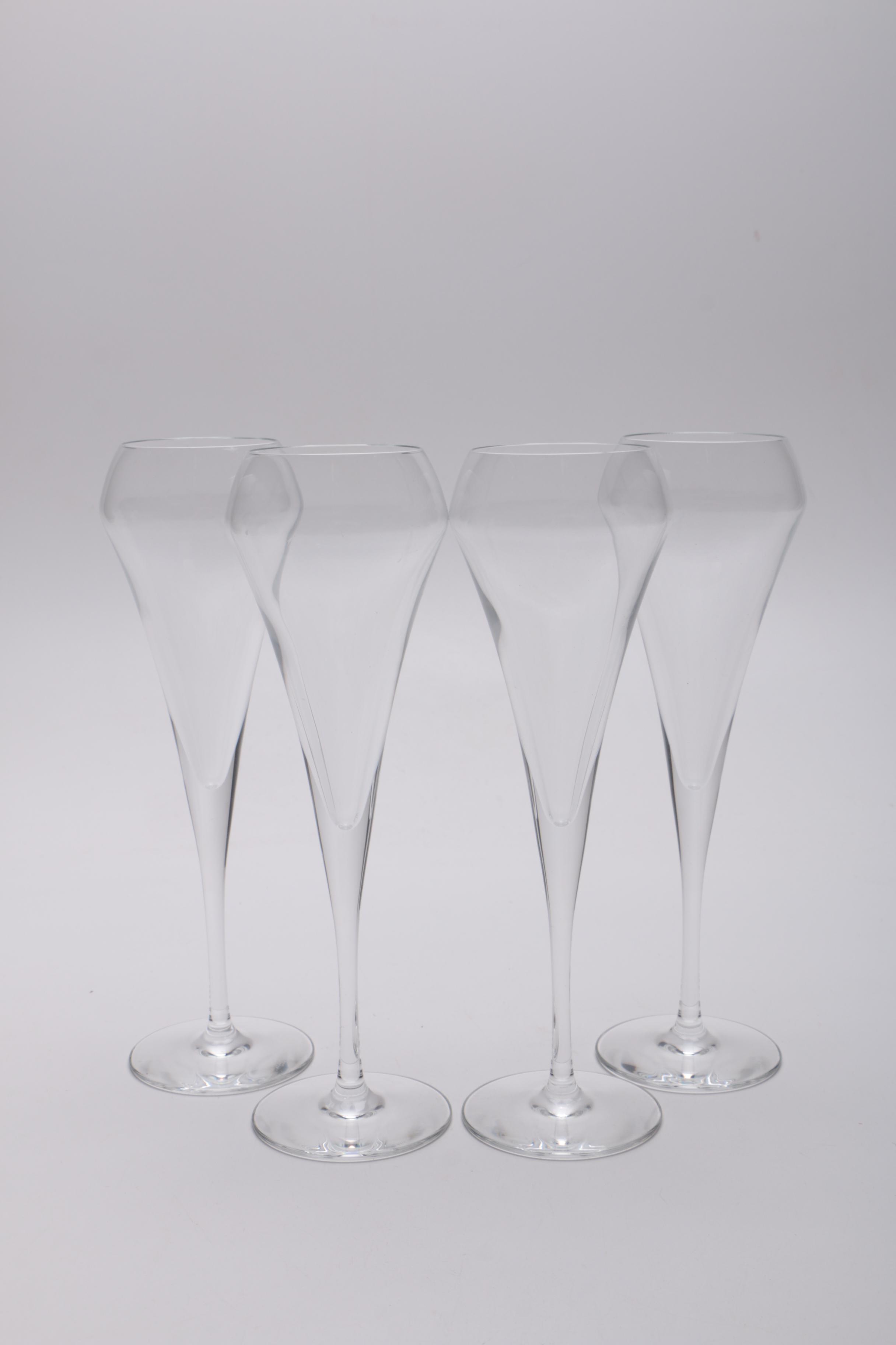 Collection of Sixteen Mikasa Wine Glasses and One Decanter