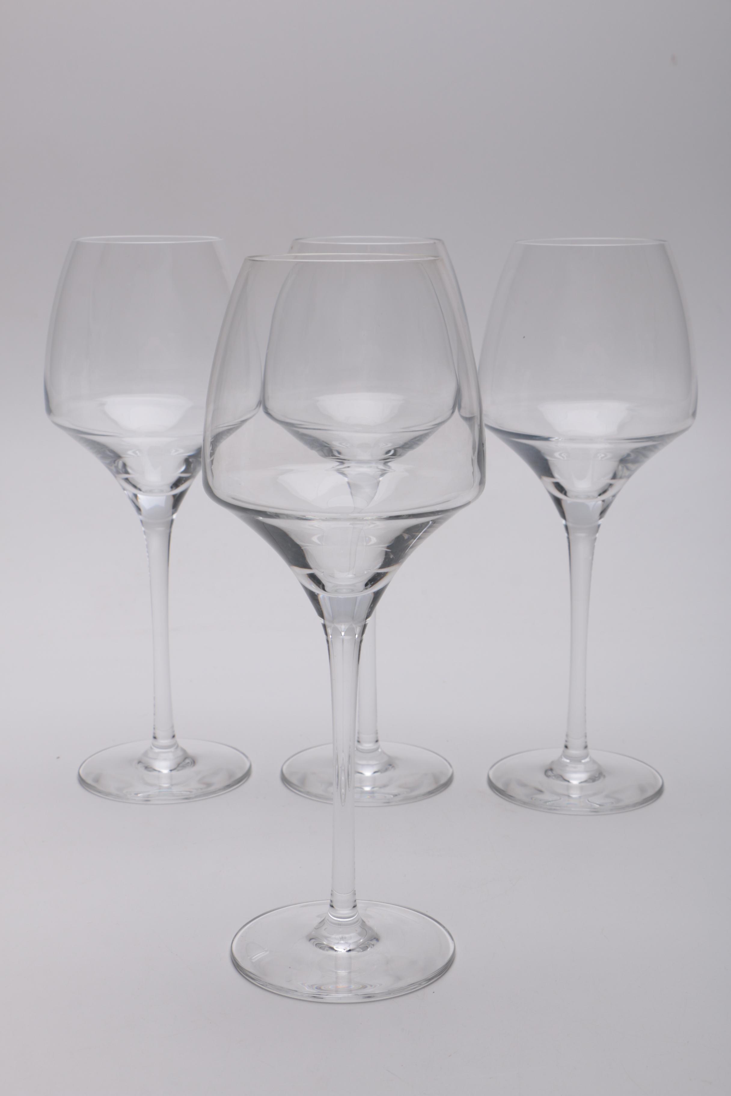 Collection of Sixteen Mikasa Wine Glasses and One Decanter
