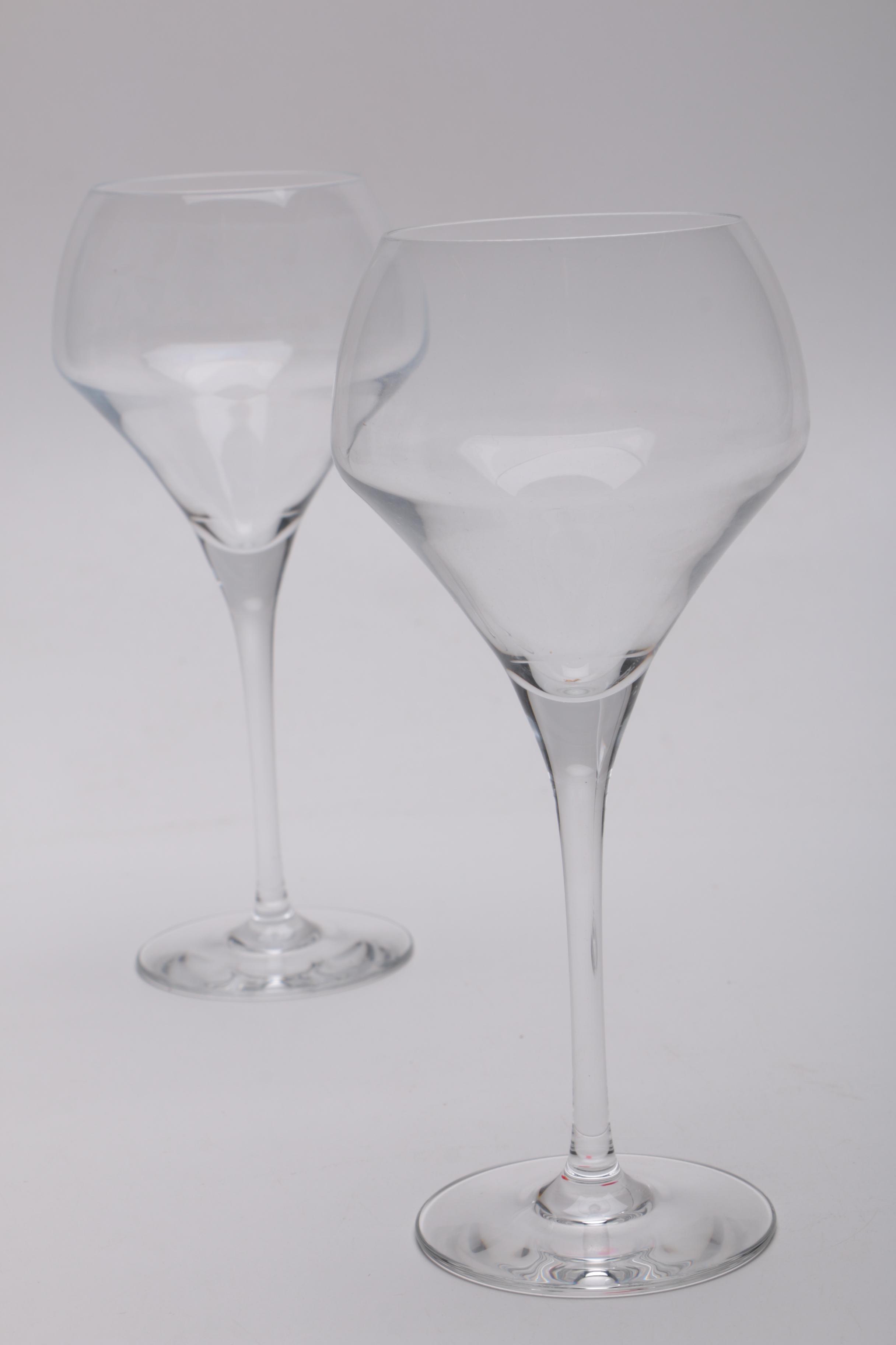 Collection of Sixteen Mikasa Wine Glasses and One Decanter