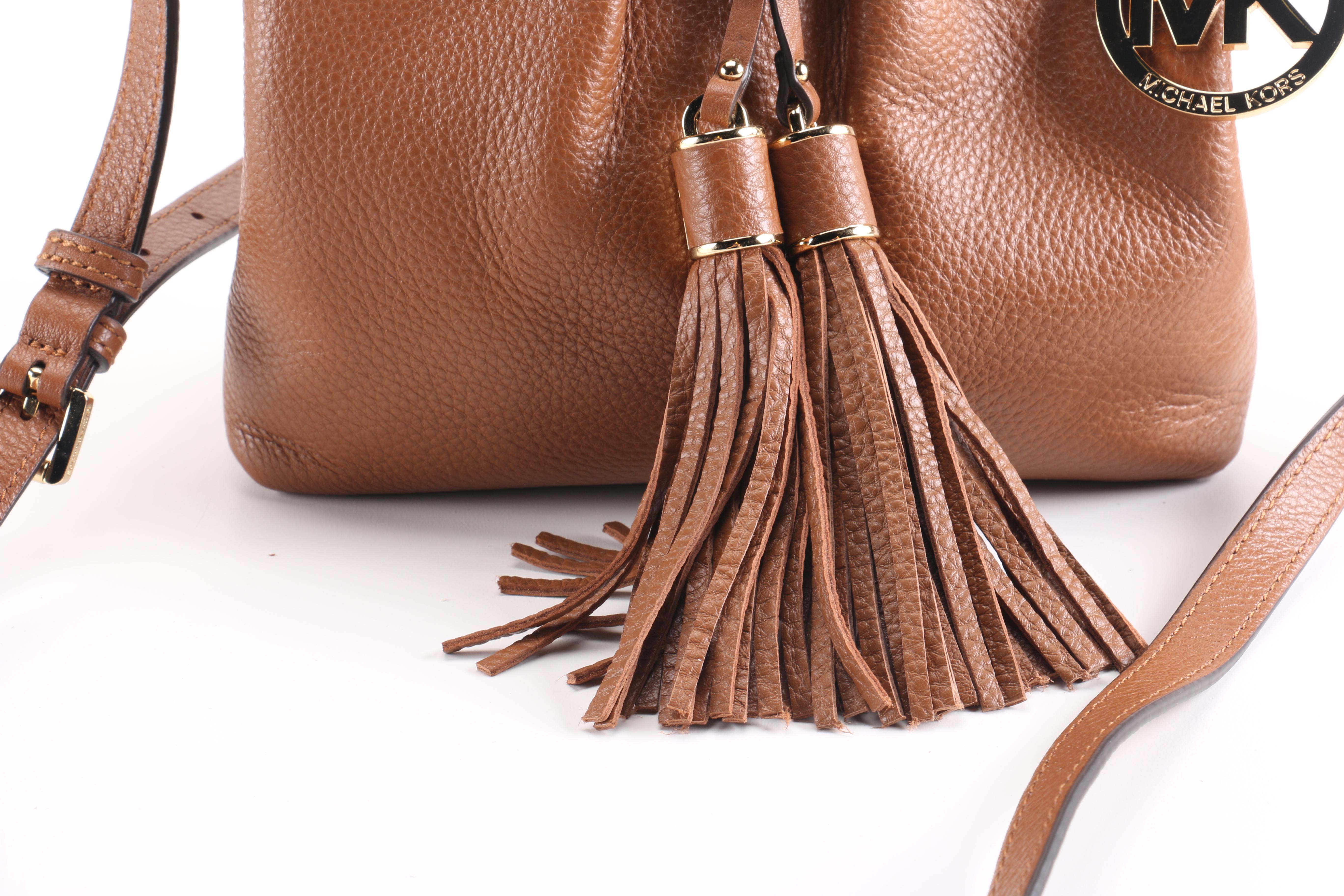 MICHAEL by Michael Kors Brown Leather Crossbody Bag