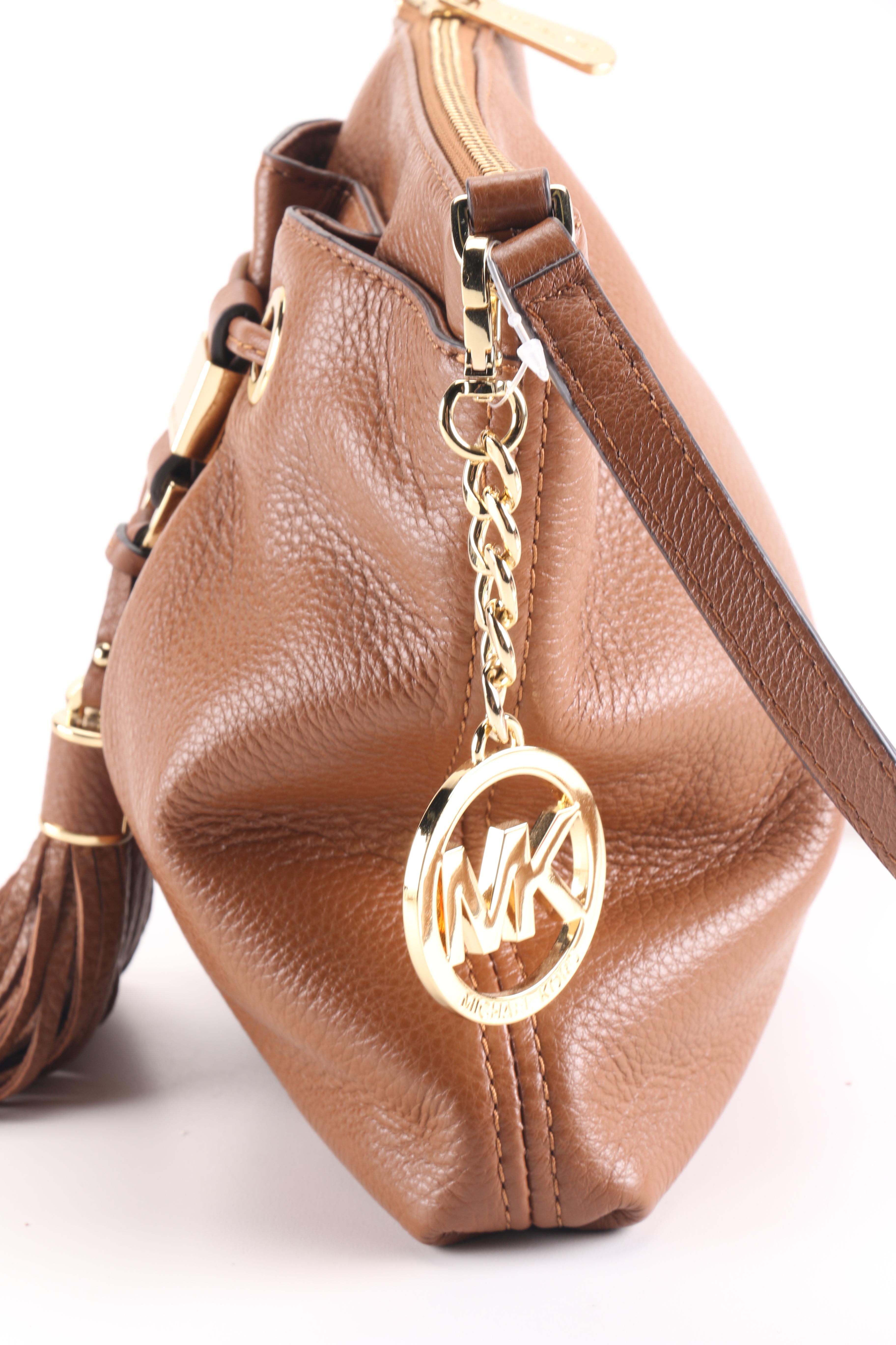 MICHAEL by Michael Kors Brown Leather Crossbody Bag